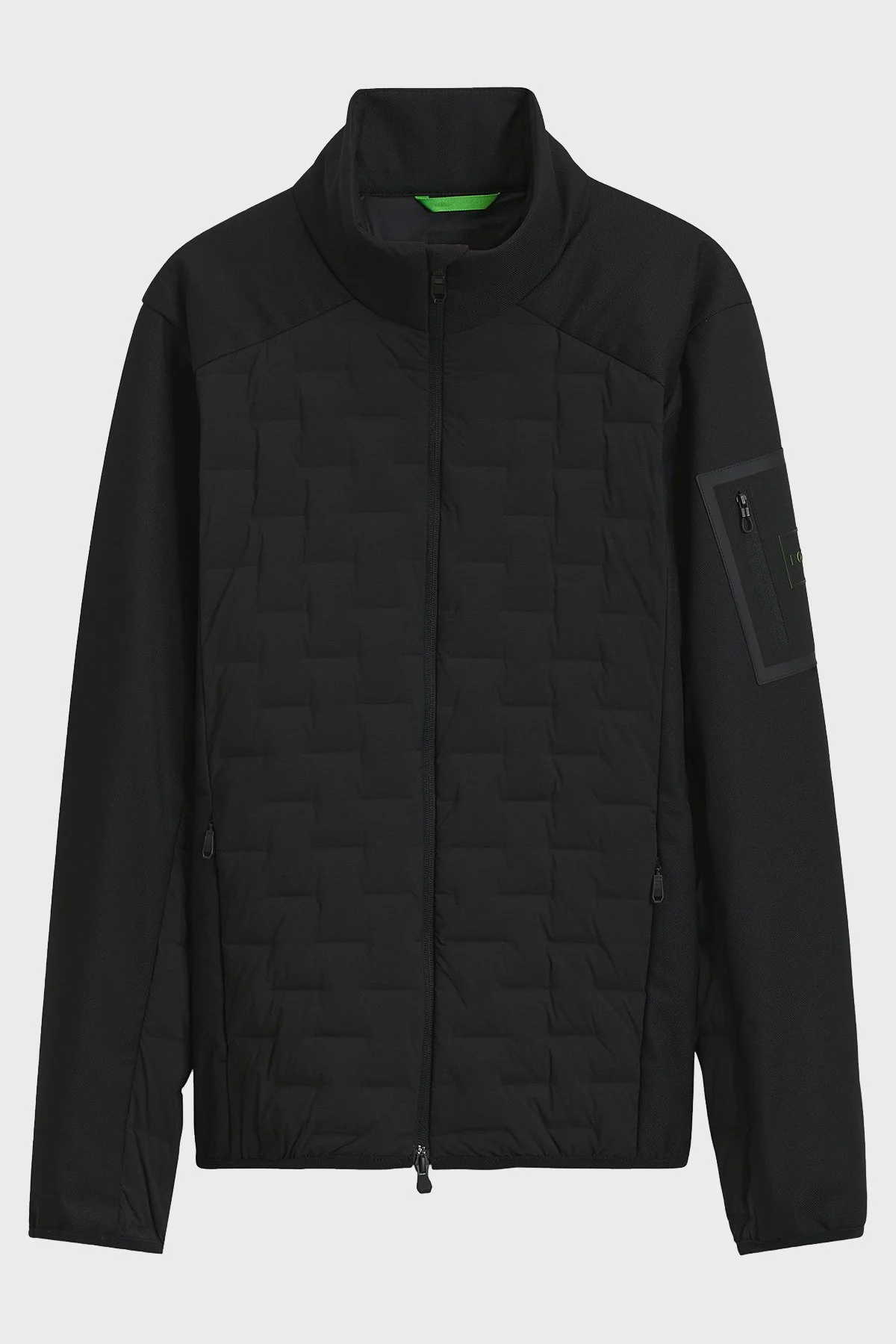 Boss Regular Fit Dik Yaka Fermuarlı Erkek Mont 50561388 001 Siyah - 6