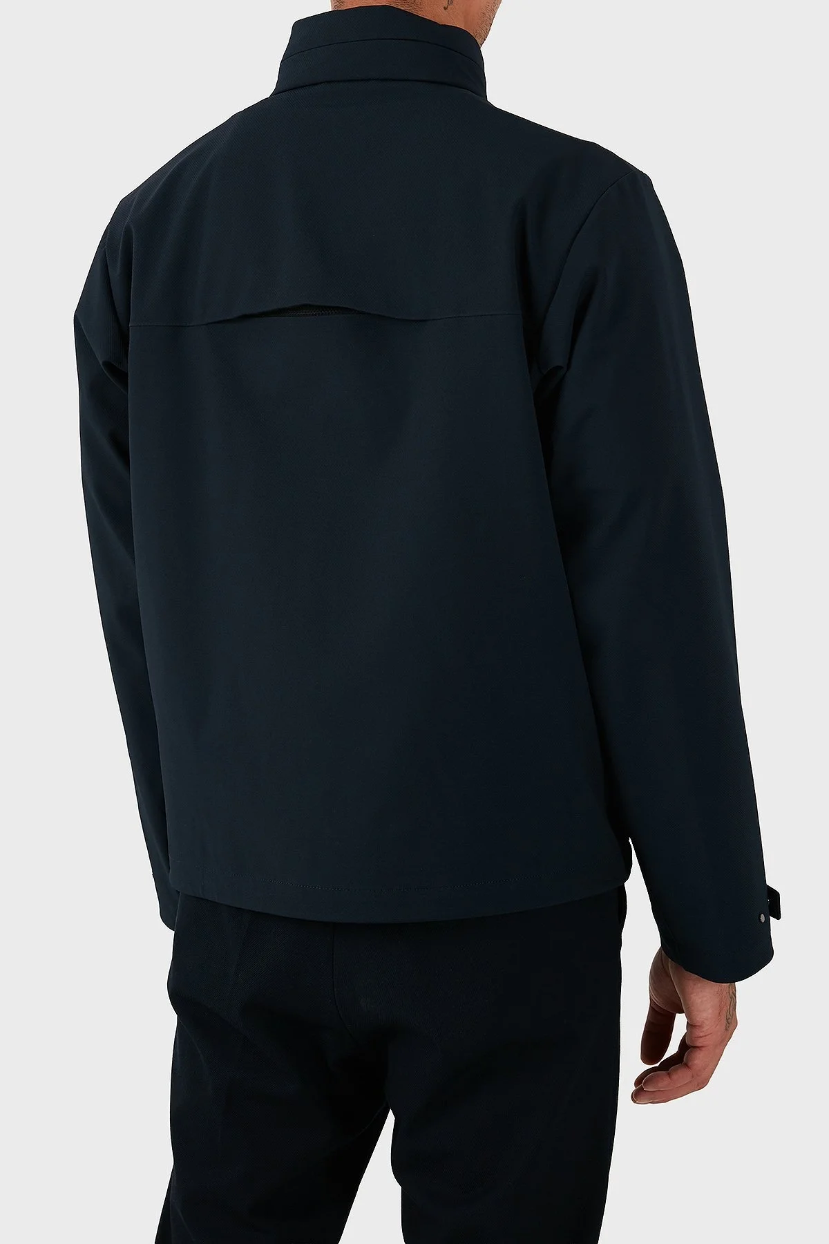 Boss Regular Fit Dik Yaka Gizlenebilir Kapüşonlu Erkek Mont 50547488 404 LACİVERT - 2