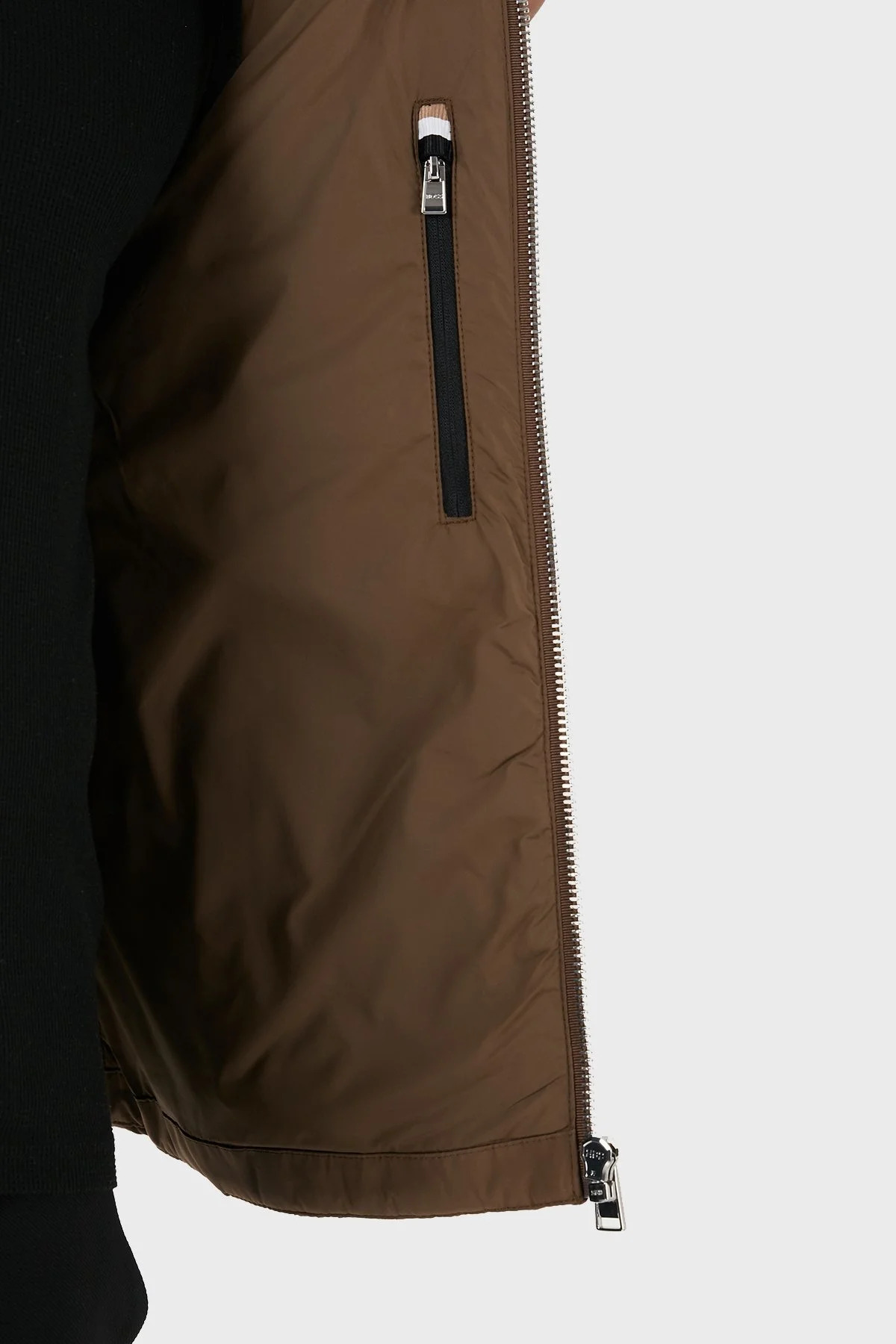 Boss Regular Fit Dik Yaka Kapitone Erkek Yelek 50506356 249 KAHVE - 12