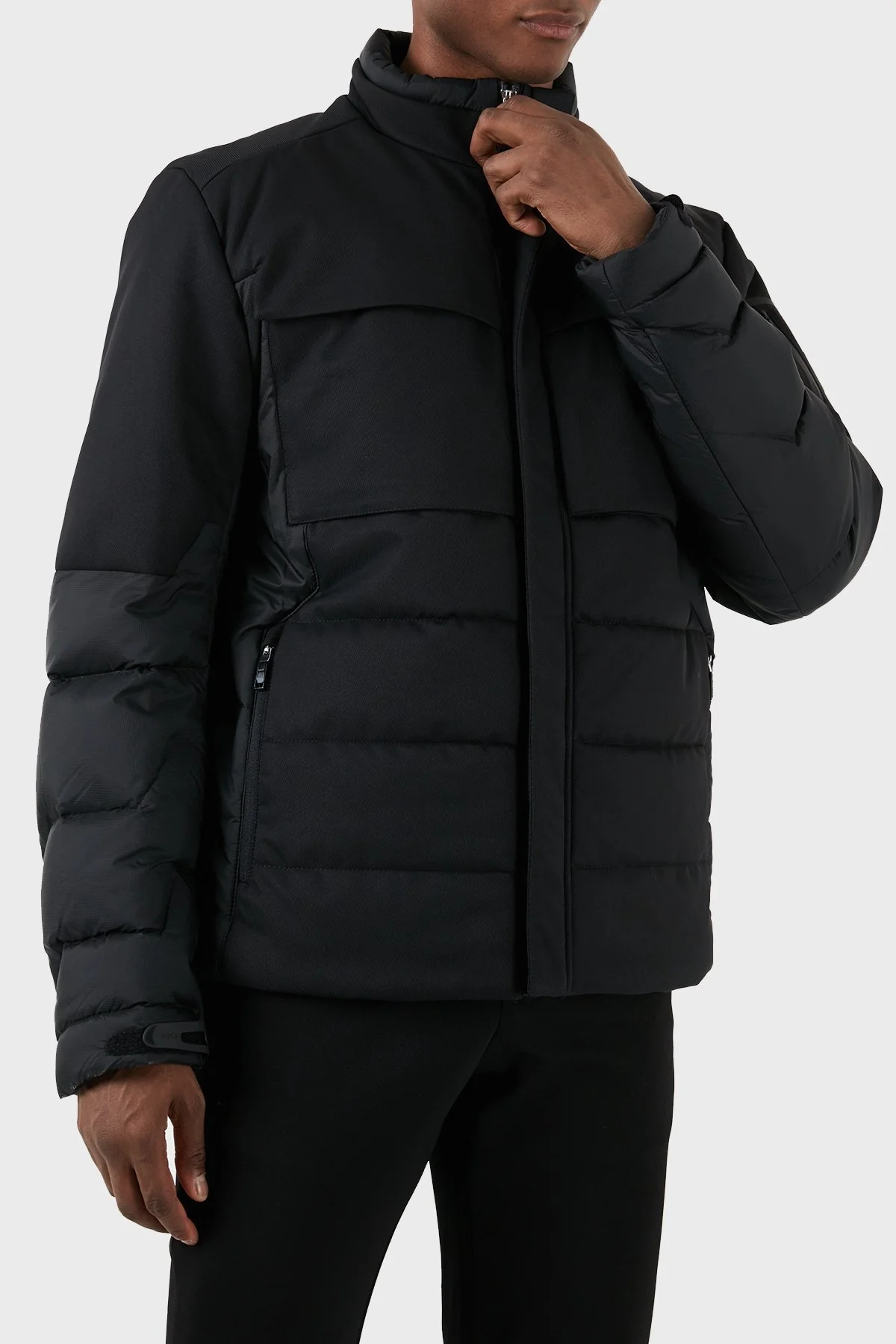 Boss Regular Fit Dik Yaka Şişme Erkek Mont 50498918 001 SİYAH - 11