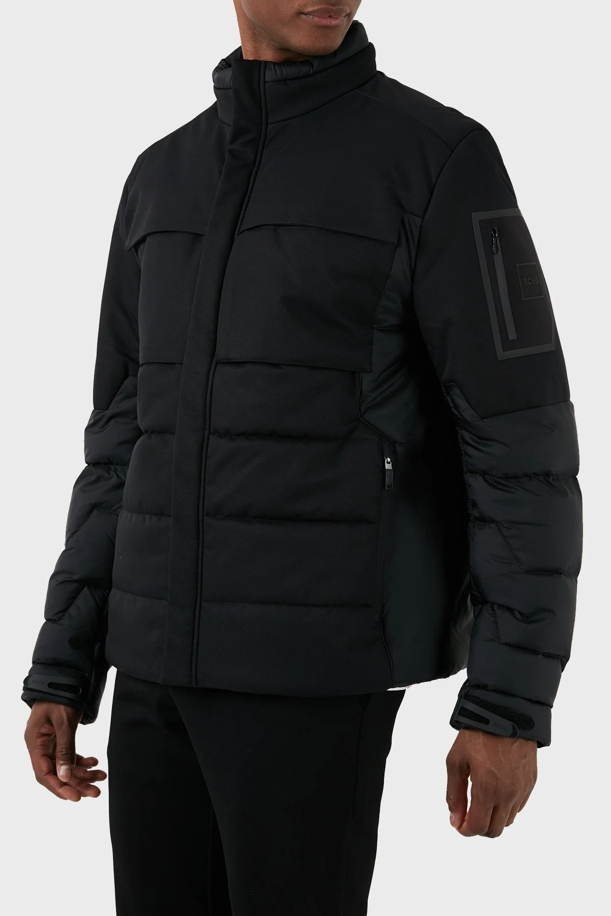 Boss Regular Fit Dik Yaka Şişme Erkek Mont 50498918 001 SİYAH - 12