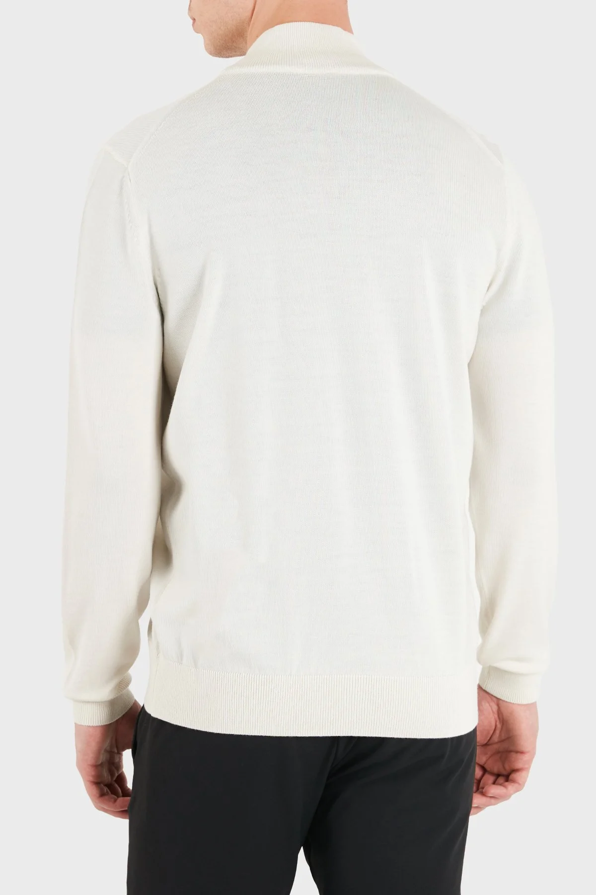 Boss Regular Fit Dik Yaka Yün Erkek Hırka 50571915 118 Bej - 3