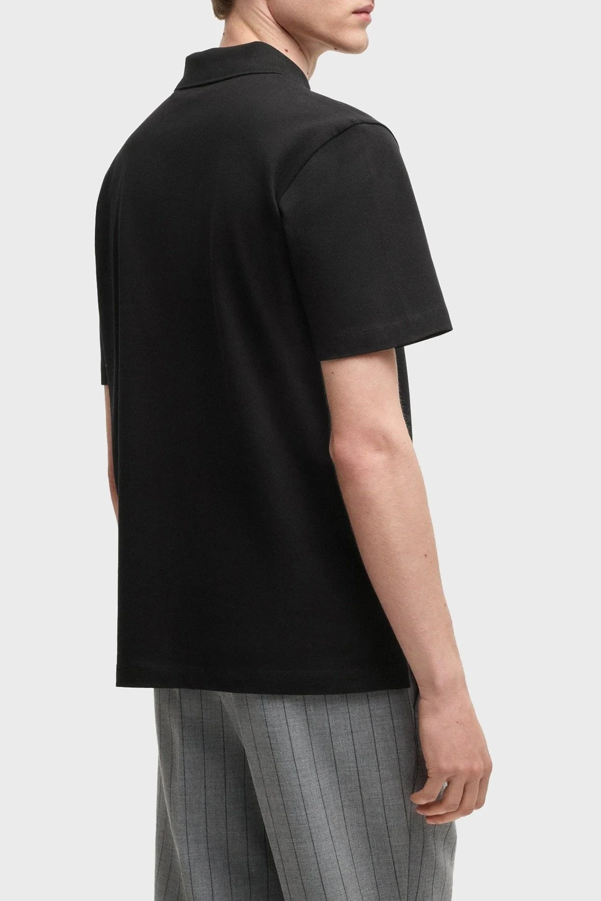 Boss Regular Fit Düğmeli Erkek Polo Yaka T Shirt 50531402 001 SİYAH - 3