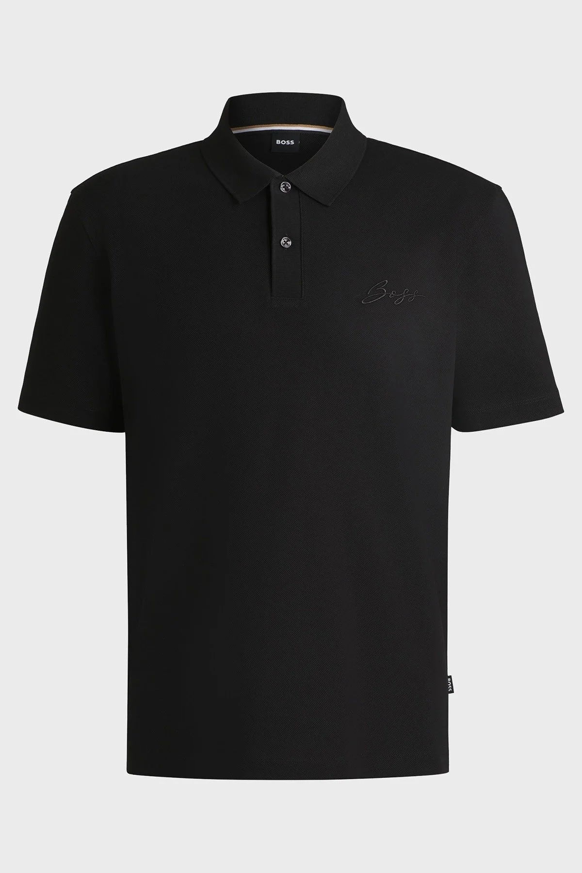 Boss Regular Fit Düğmeli Erkek Polo Yaka T Shirt 50531402 001 SİYAH - 5