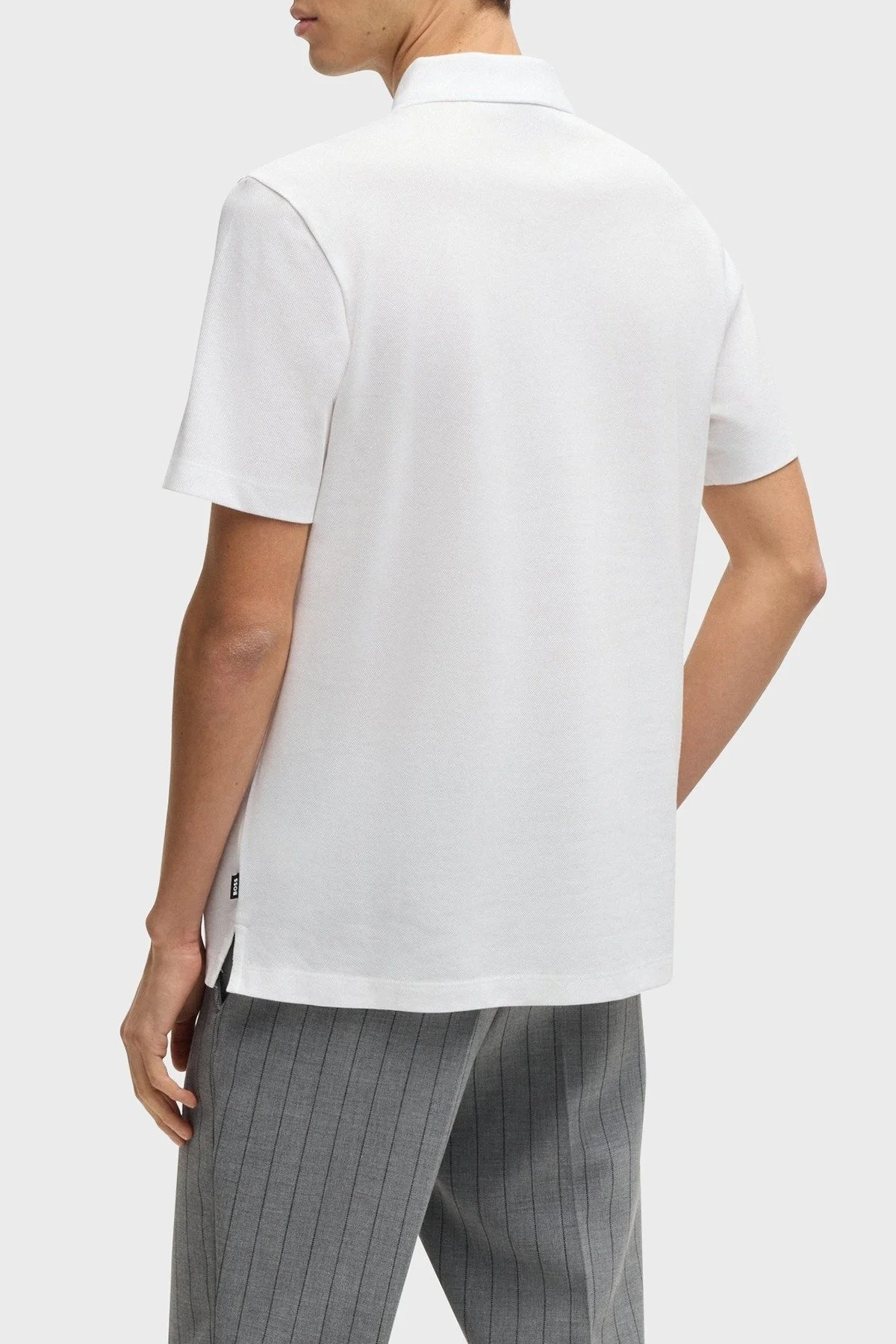 Boss Regular Fit Düğmeli Erkek Polo Yaka T Shirt 50531402 100 BEYAZ - 3