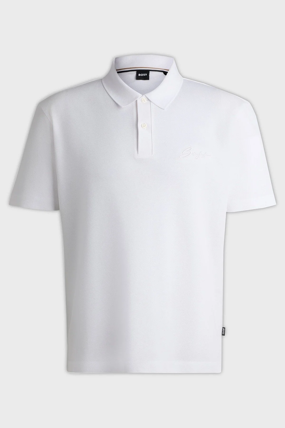 Boss Regular Fit Düğmeli Erkek Polo Yaka T Shirt 50531402 100 BEYAZ - 5