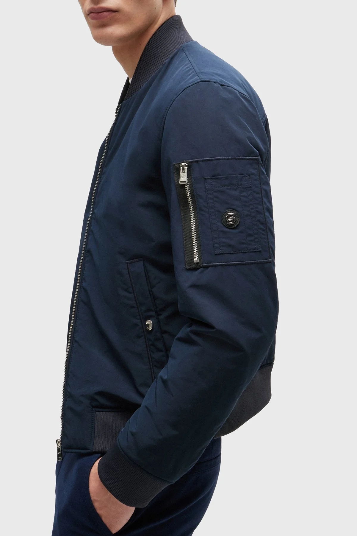 Boss Regular Fit Fermuarlı Erkek Mont 50519981 404 LACİVERT - 4