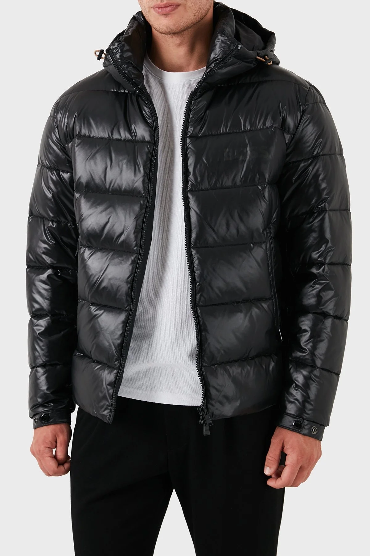 Boss Regular Fit Kapitoneli Şişme Erkek Mont 50520200 001 SİYAH - 2