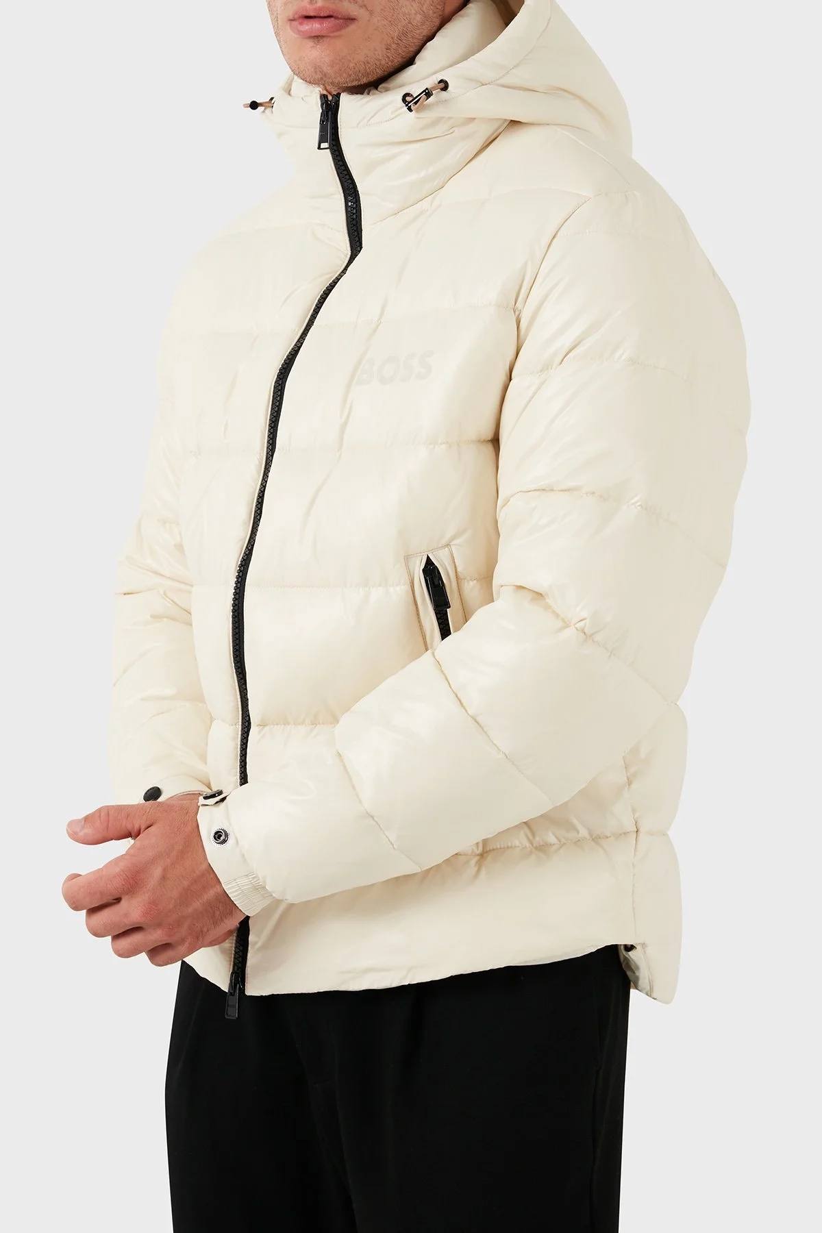 Boss Regular Fit Kapitoneli Şişme Erkek Mont 50520200 131 EKRU - 2