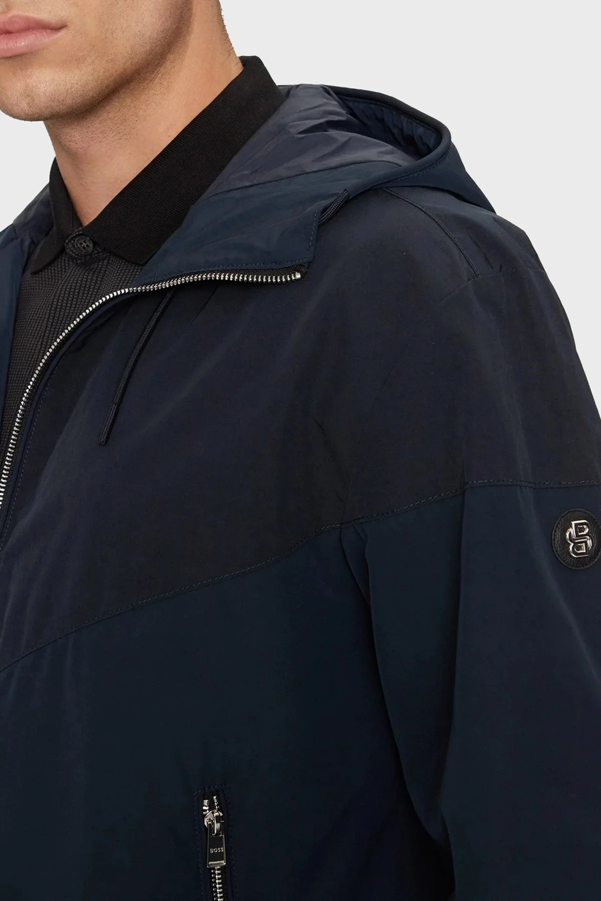 Boss Regular Fit Kapüşonlu Erkek Ceket 50520027 404 LACİVERT - 4