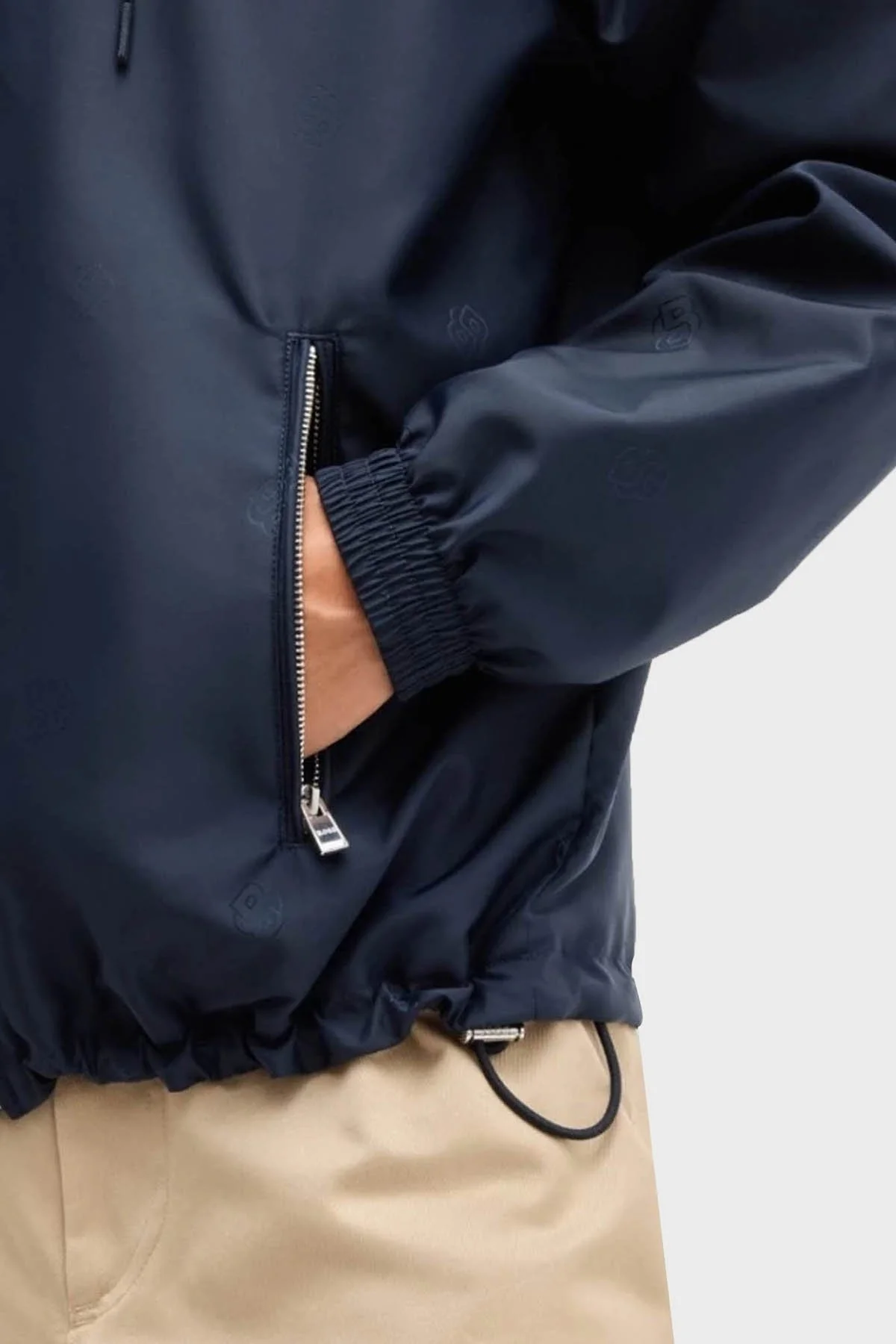 Boss Regular Fit Kapüşonlu Erkek Ceket 50535482 404 LACİVERT - 4