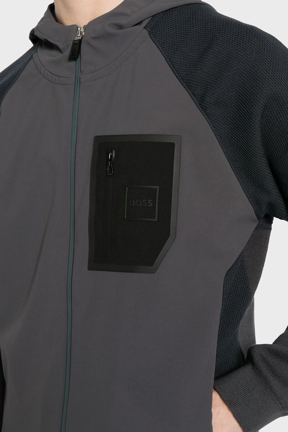 Boss Regular Fit Kapüşonlu Erkek Hırka 50498533 001 SİYAH - 5