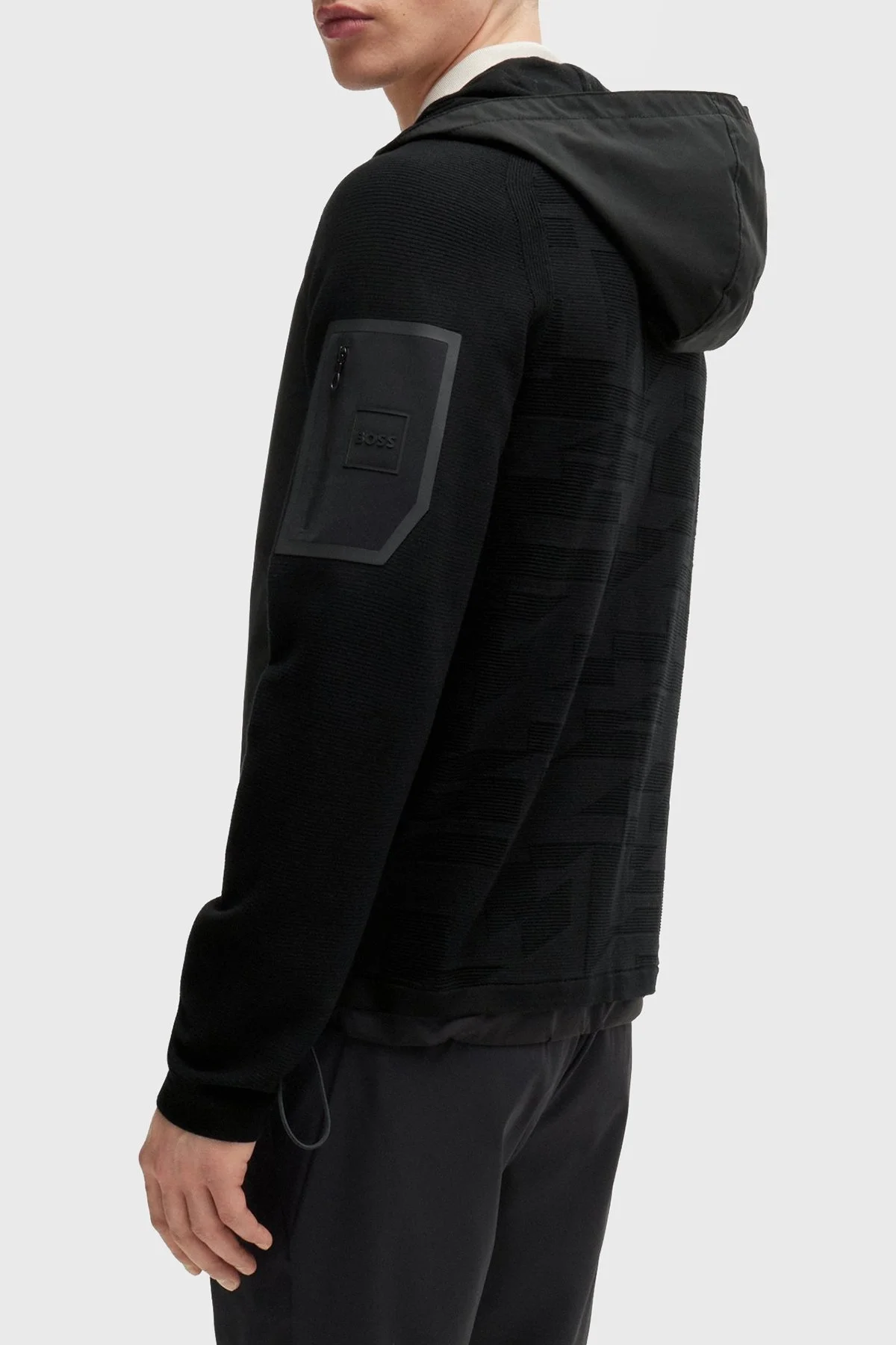 Boss Regular Fit Kapüşonlu Erkek Mont 50517091 001 SİYAH - 2