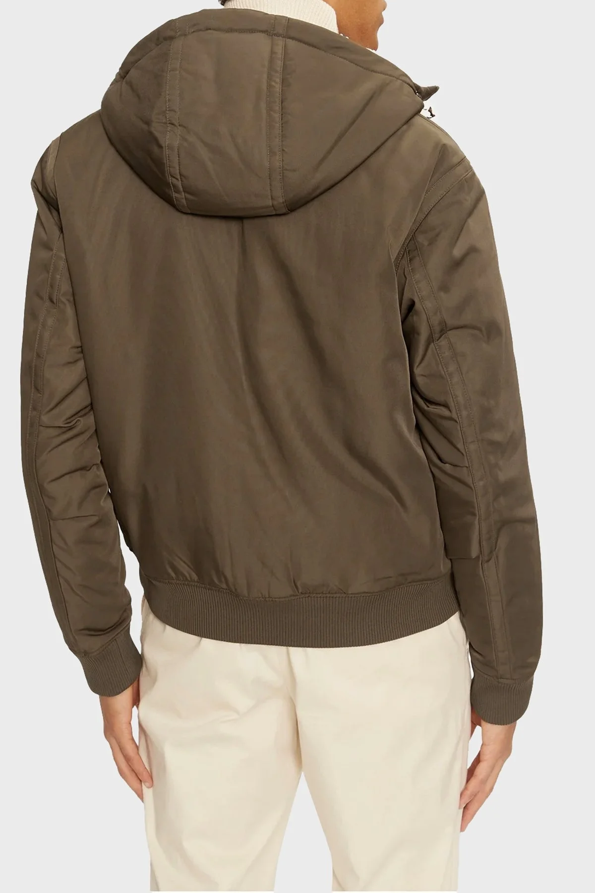 Boss Regular Fit Kapüşonlu Fermuarlı Çift Taraflı Erkek Ceket 50524669 361 HAKİ - 3