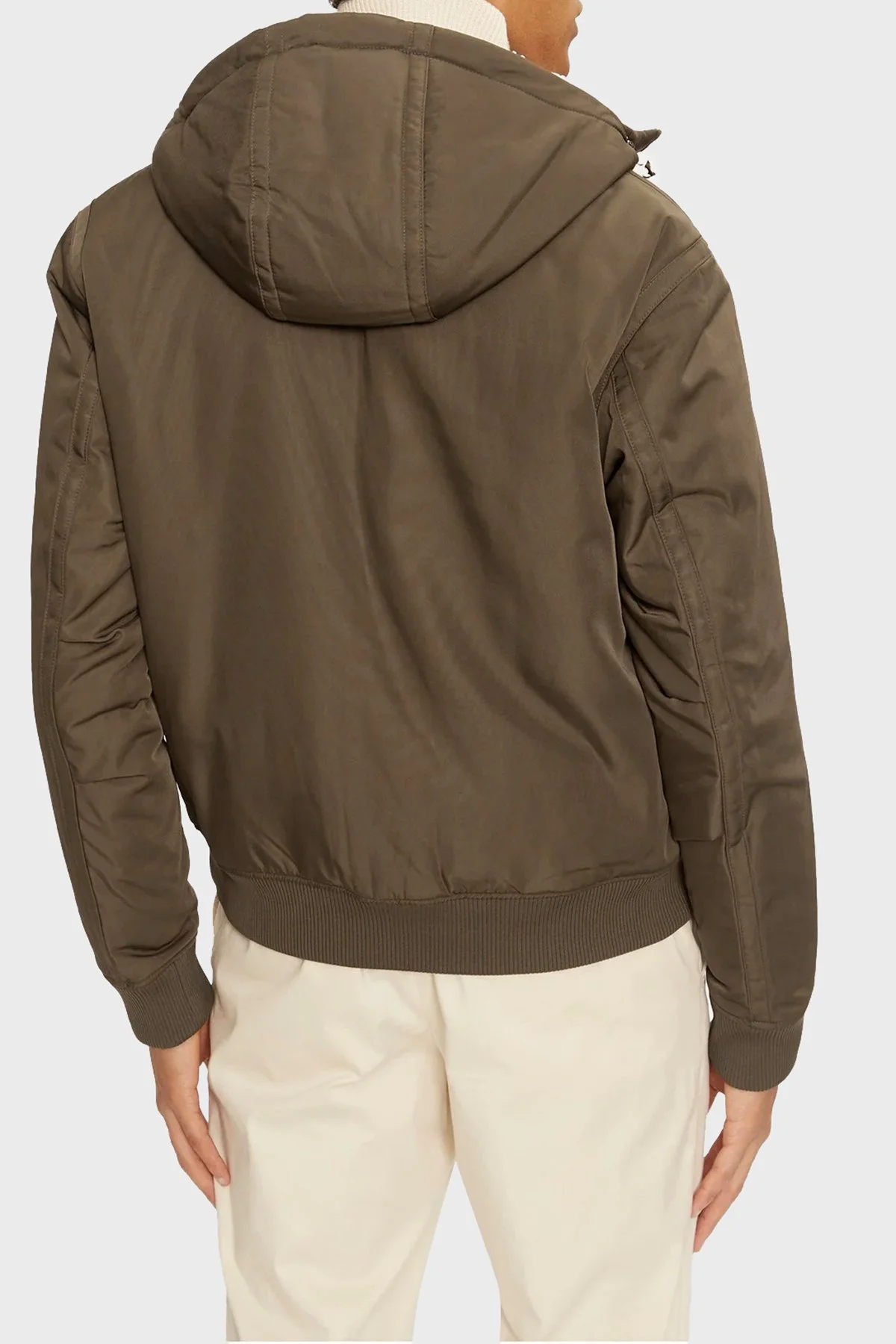 Boss Regular Fit Kapüşonlu Fermuarlı Çift Taraflı Erkek Ceket 50524669 361 HAKİ - 3