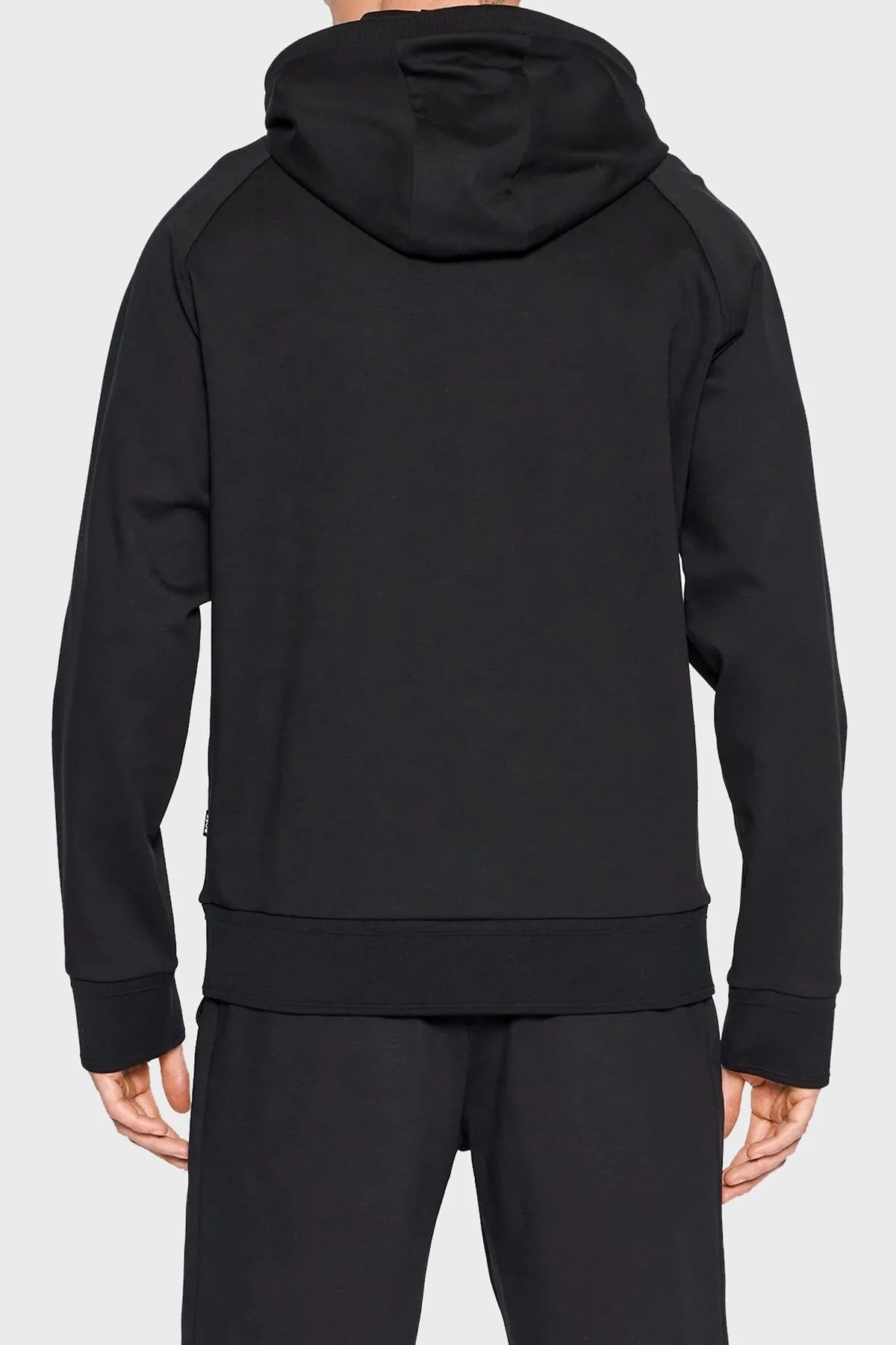 Boss Regular Fit Kapüşonlu Kanguru Cepli Pamuklu Erkek Sweat 50468984 001 SİYAH - 3