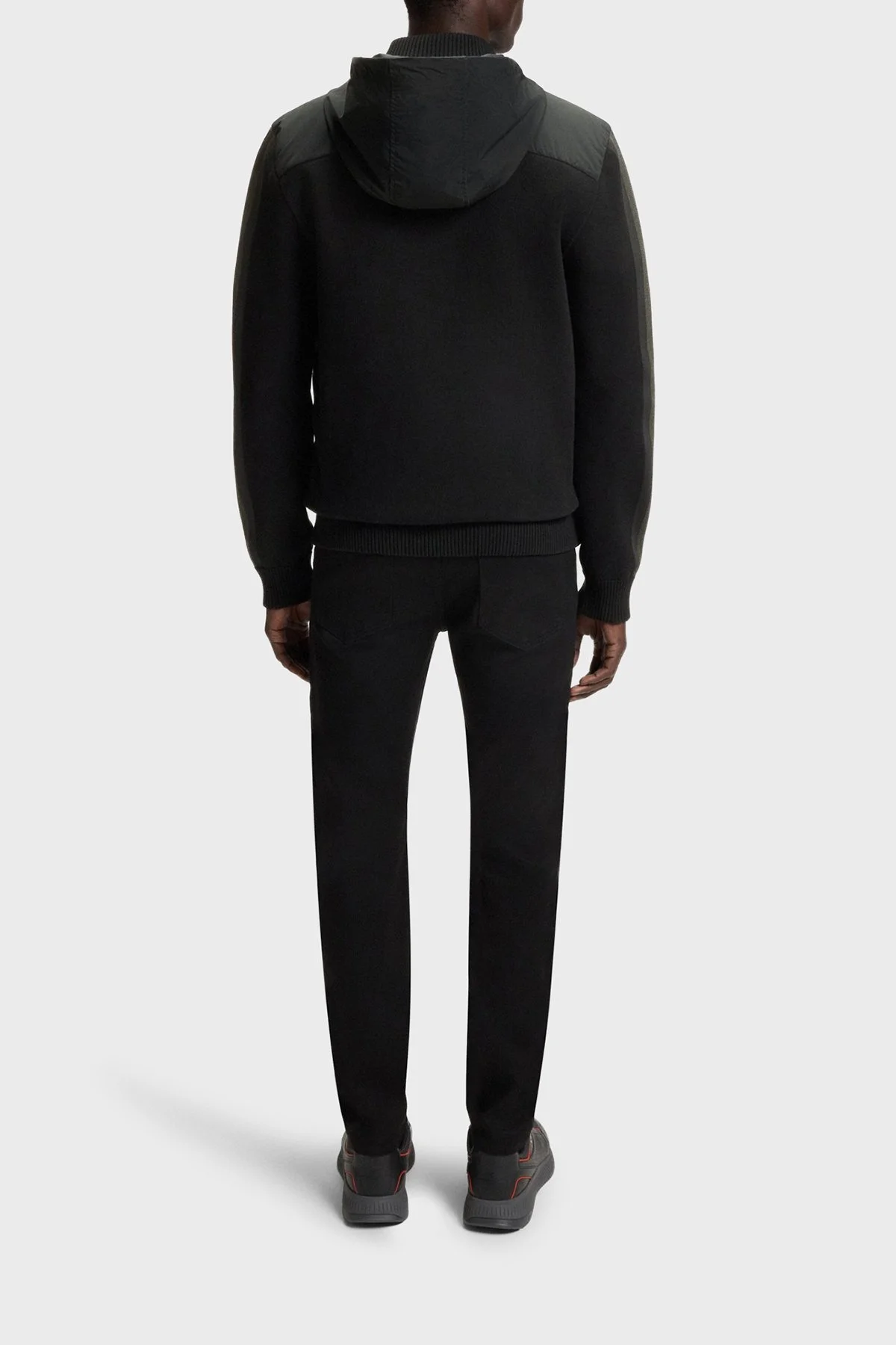 Boss Regular Fit Kapüşonlu Yaka Logolu Cepli Erkek Ceket 50543137 001 SİYAH - 3