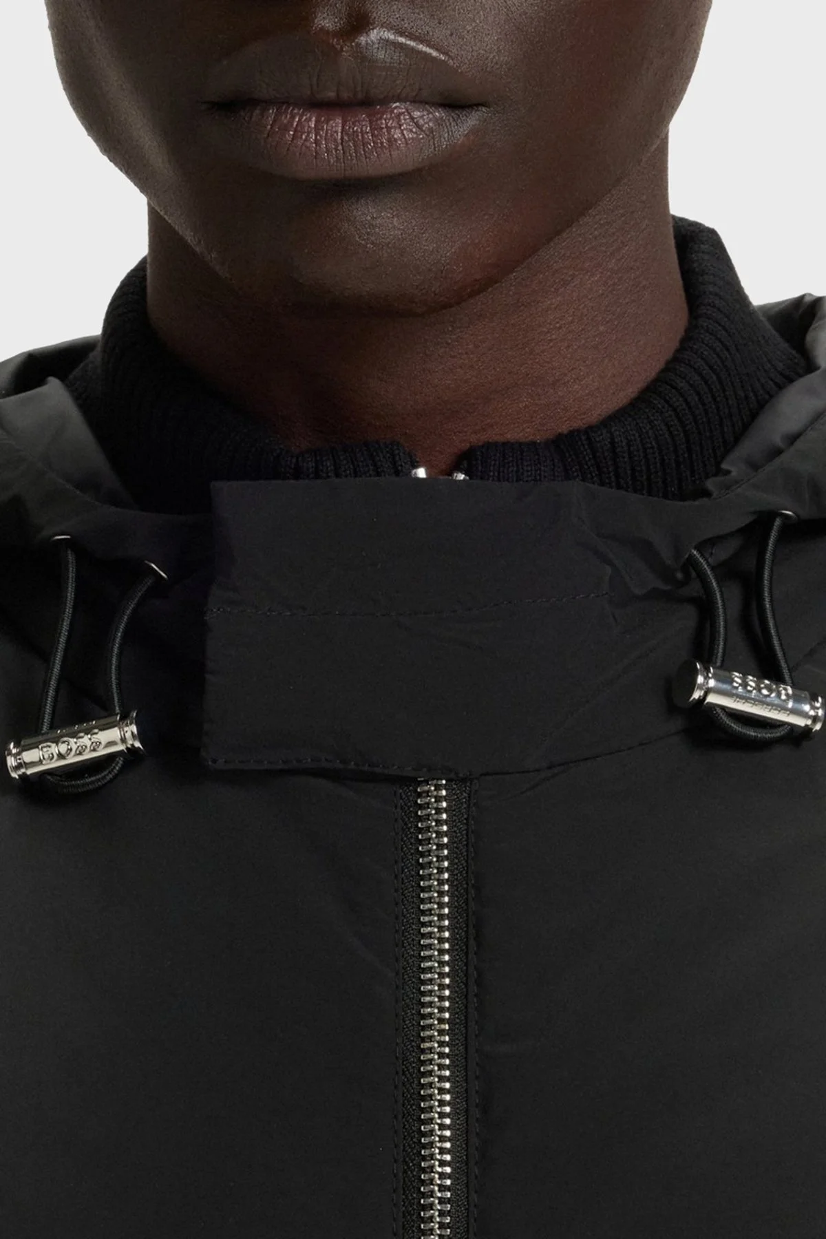 Boss Regular Fit Kapüşonlu Yaka Logolu Cepli Erkek Ceket 50543137 001 SİYAH - 4