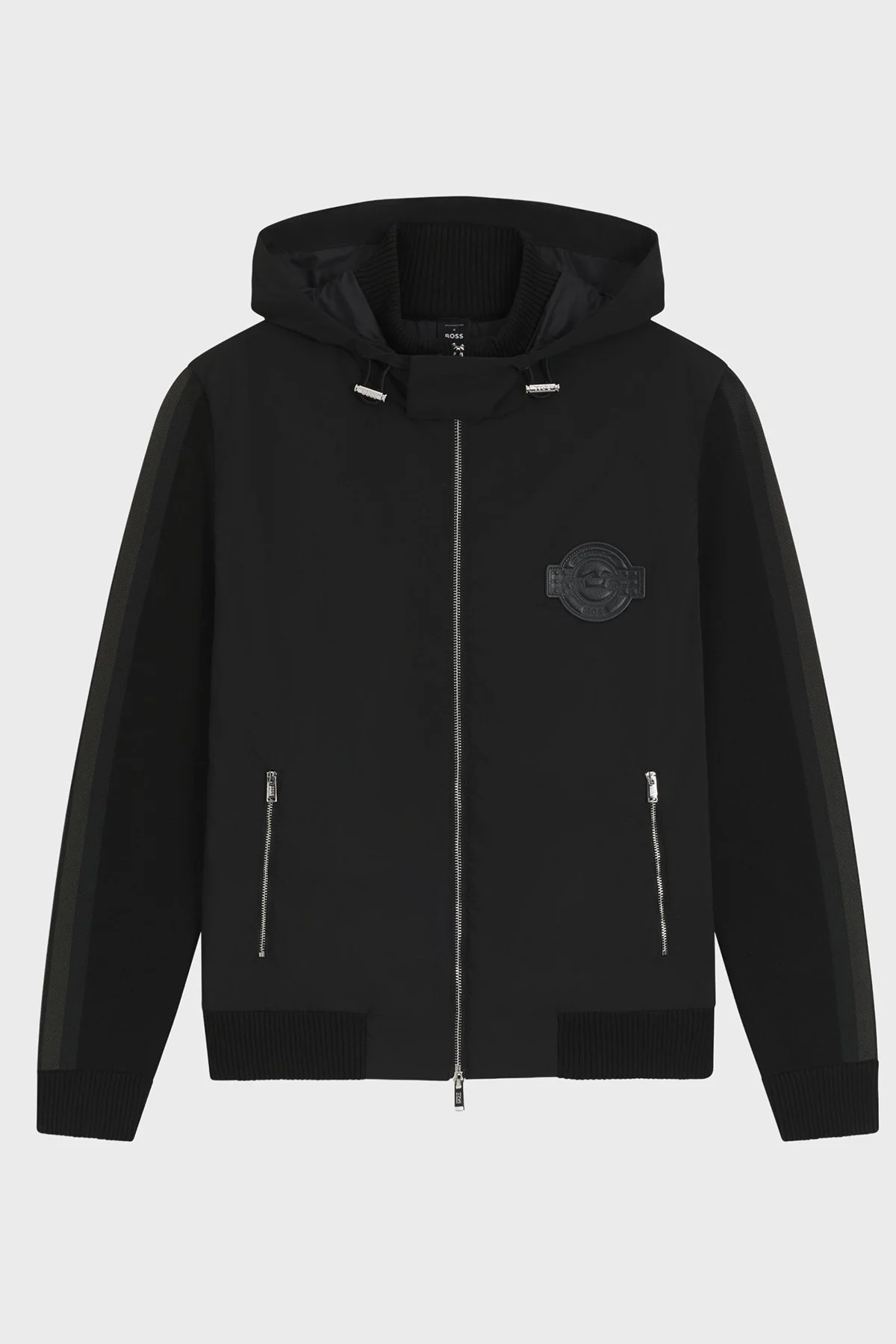 Boss Regular Fit Kapüşonlu Yaka Logolu Cepli Erkek Ceket 50543137 001 SİYAH - 6