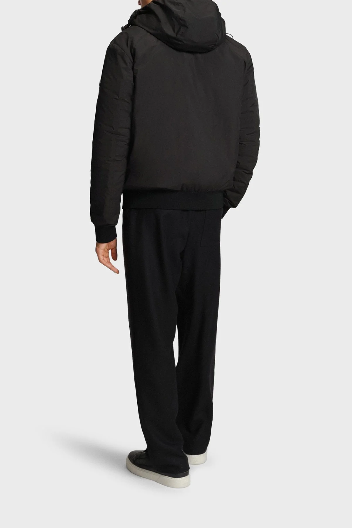 Boss Regular Fit Kapüşonlu Yaka Su İtici Erkek Mont 50547425 001 SİYAH - 3