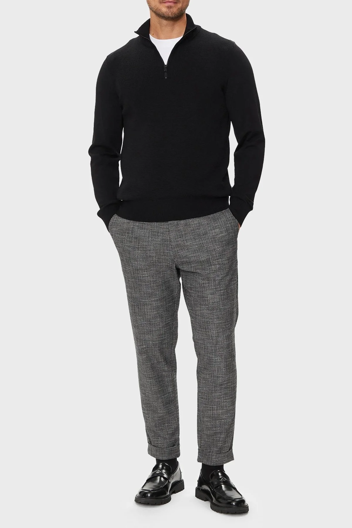 Boss Regular Fit Kırçıllı Erkek Pantolon 50519108 001 SİYAH - 7