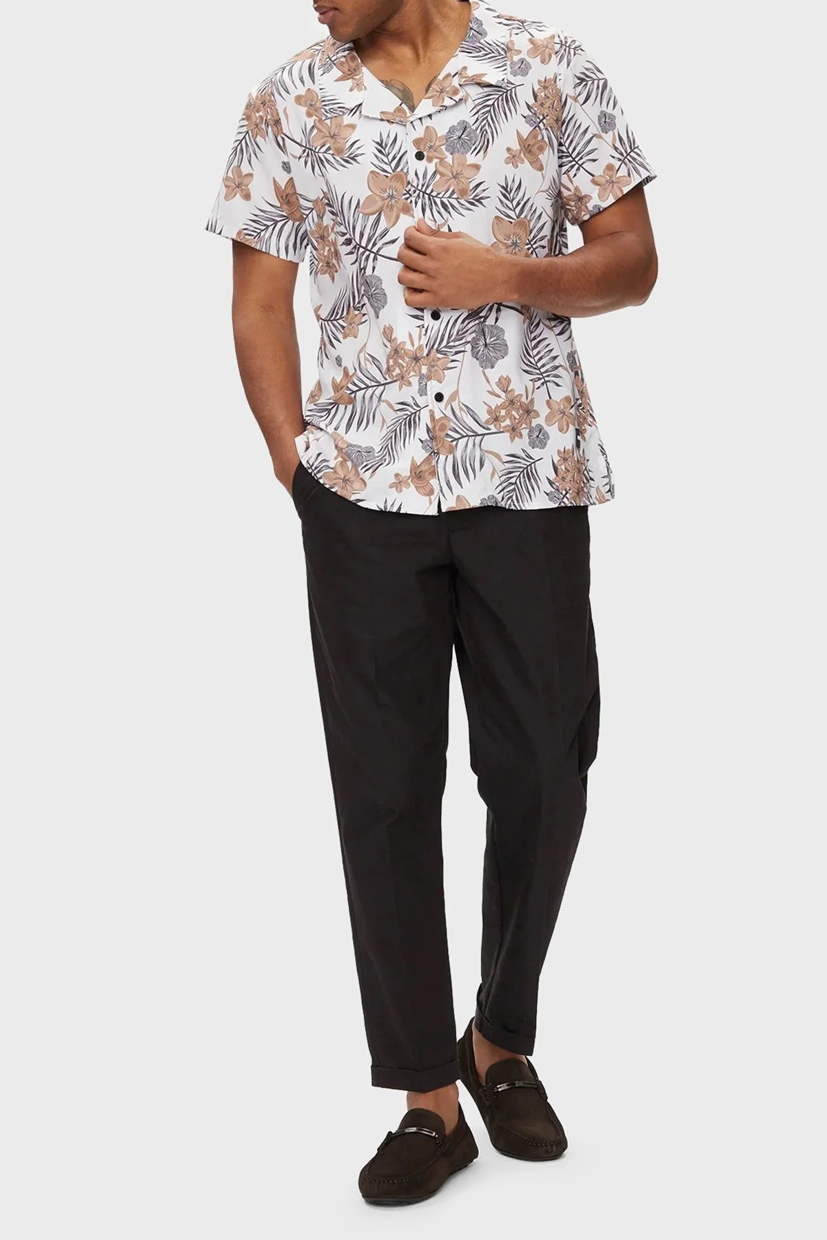 Boss Regular Fit Kısa Kollu Erkek Gömlek 50508958 100 BEYAZ - 7