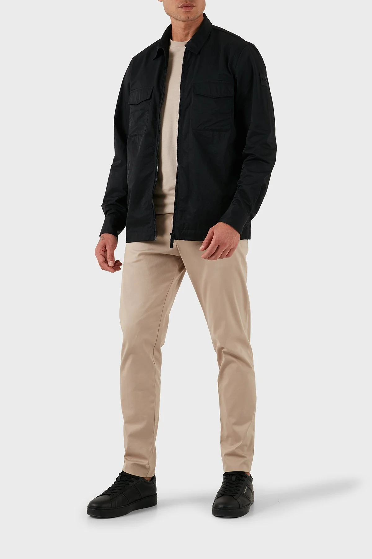 Boss Regular Fit Klasik Yaka Cep Detaylı Fermuarlı Erkek Gömlek 50545896 001 SİYAH - 2