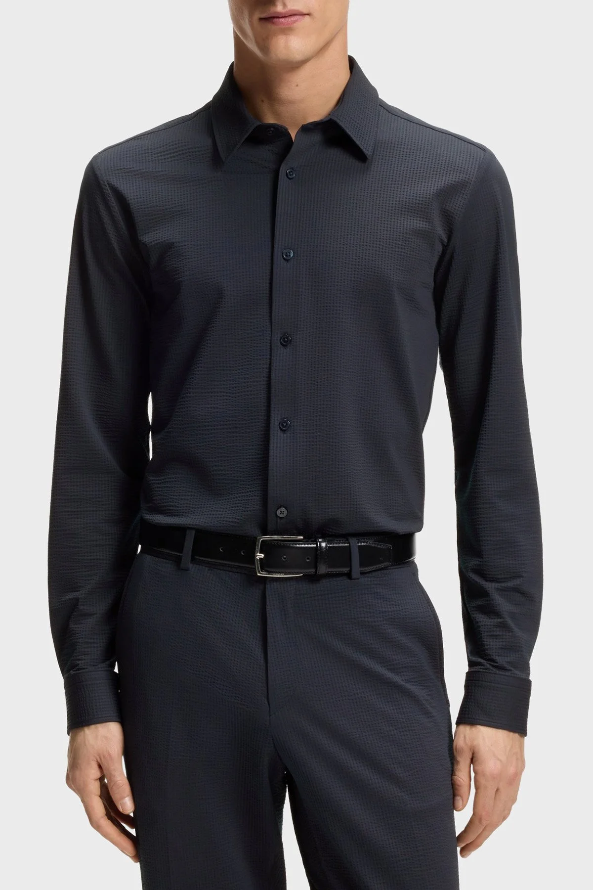 Boss Regular Fit Klasik Yaka Uzun Kollu Erkek Gömlek 50560706 404 LACİVERT - 1