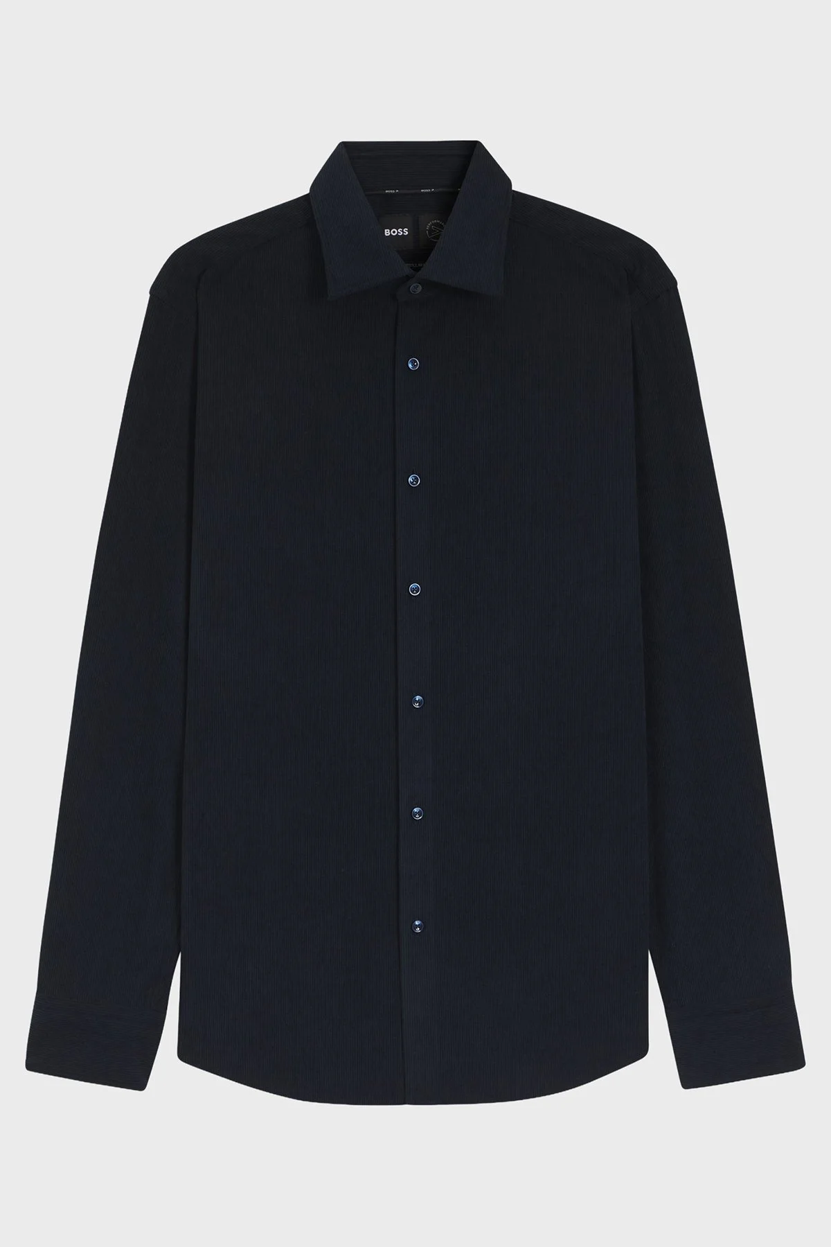 Boss Regular Fit Klasik Yaka Uzun Kollu Kadife Erkek Gömlek 50550679 404 LACİVERT - 6