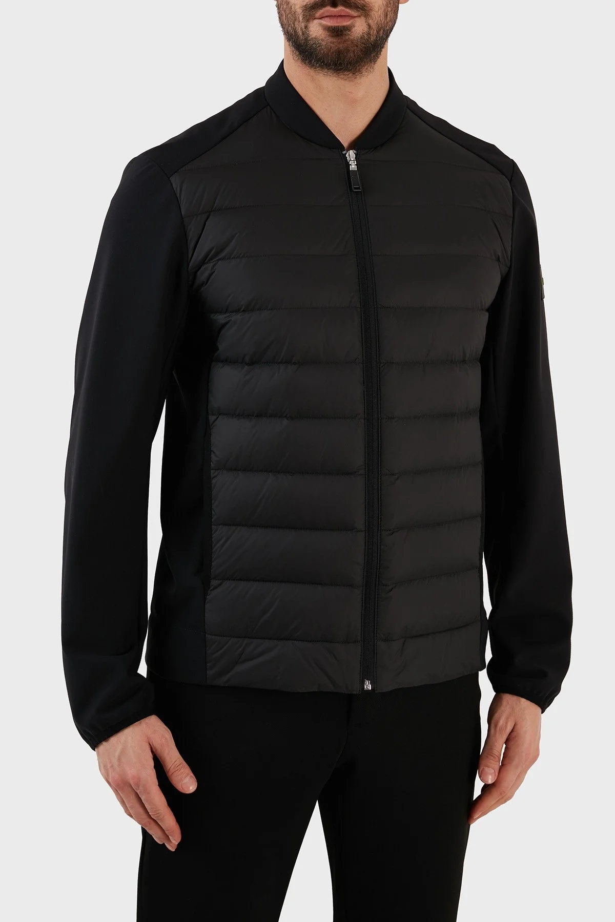 Boss Regular Fit Kuş Tüyü Dolgulu Kolej Yaka Erkek Mont 50491904 001 SİYAH - 3