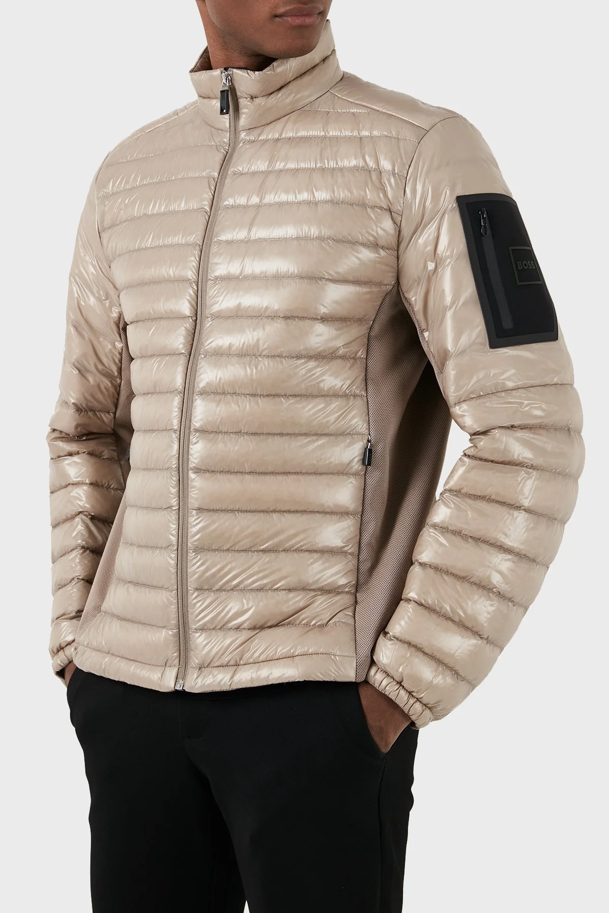 Boss Regular Fit Kuş Tüyü Dolgulu Şişme Erkek Mont 50508593 334 BEJ - 2