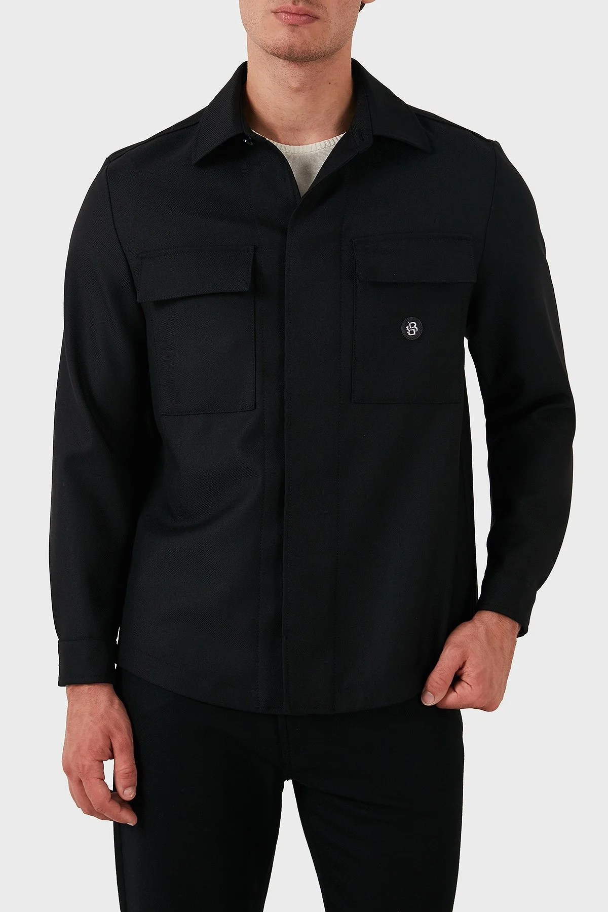 Boss Regular Fit Logolu Erkek Ceket 50527951 001 SİYAH - 1