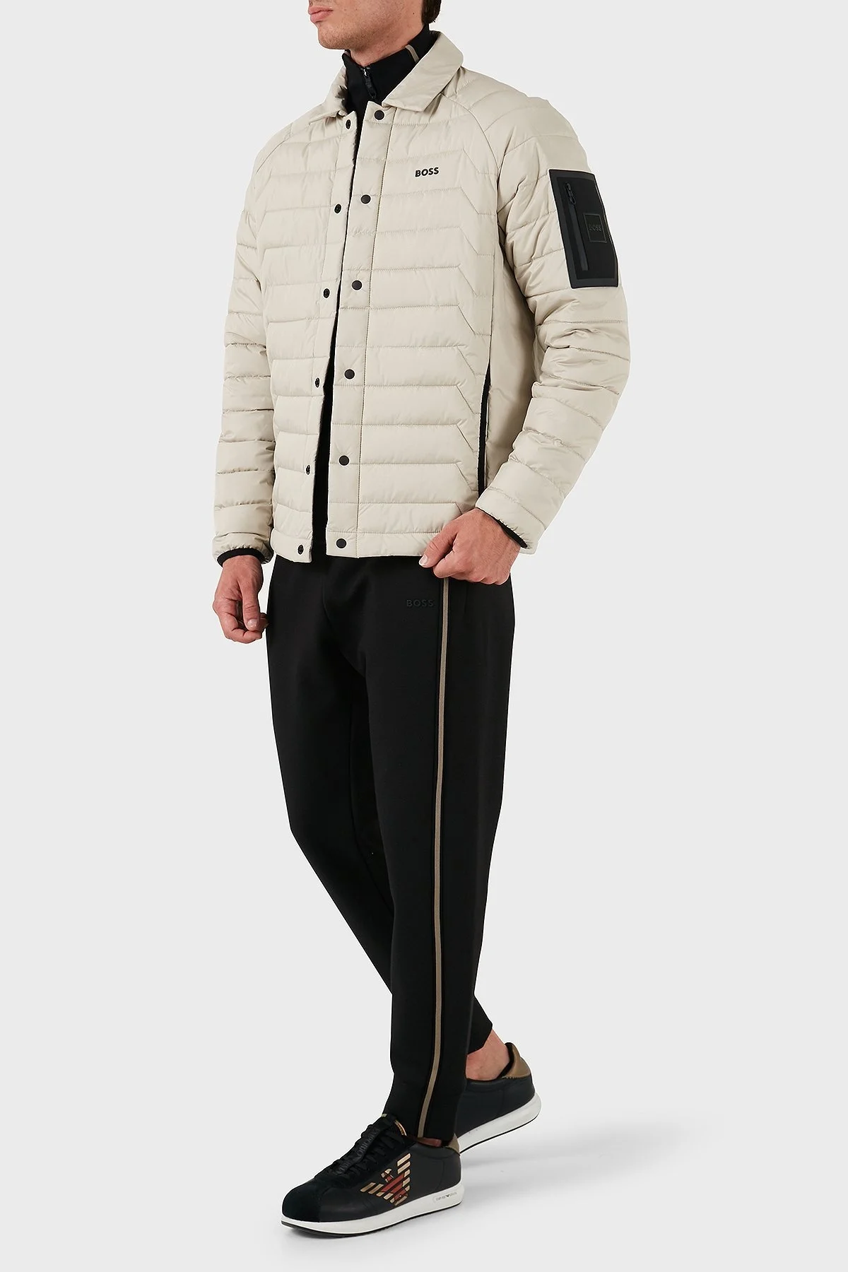 Boss Regular Fit Logolu Polo Yaka Erkek Mont 50527350 271 BEJ - 3