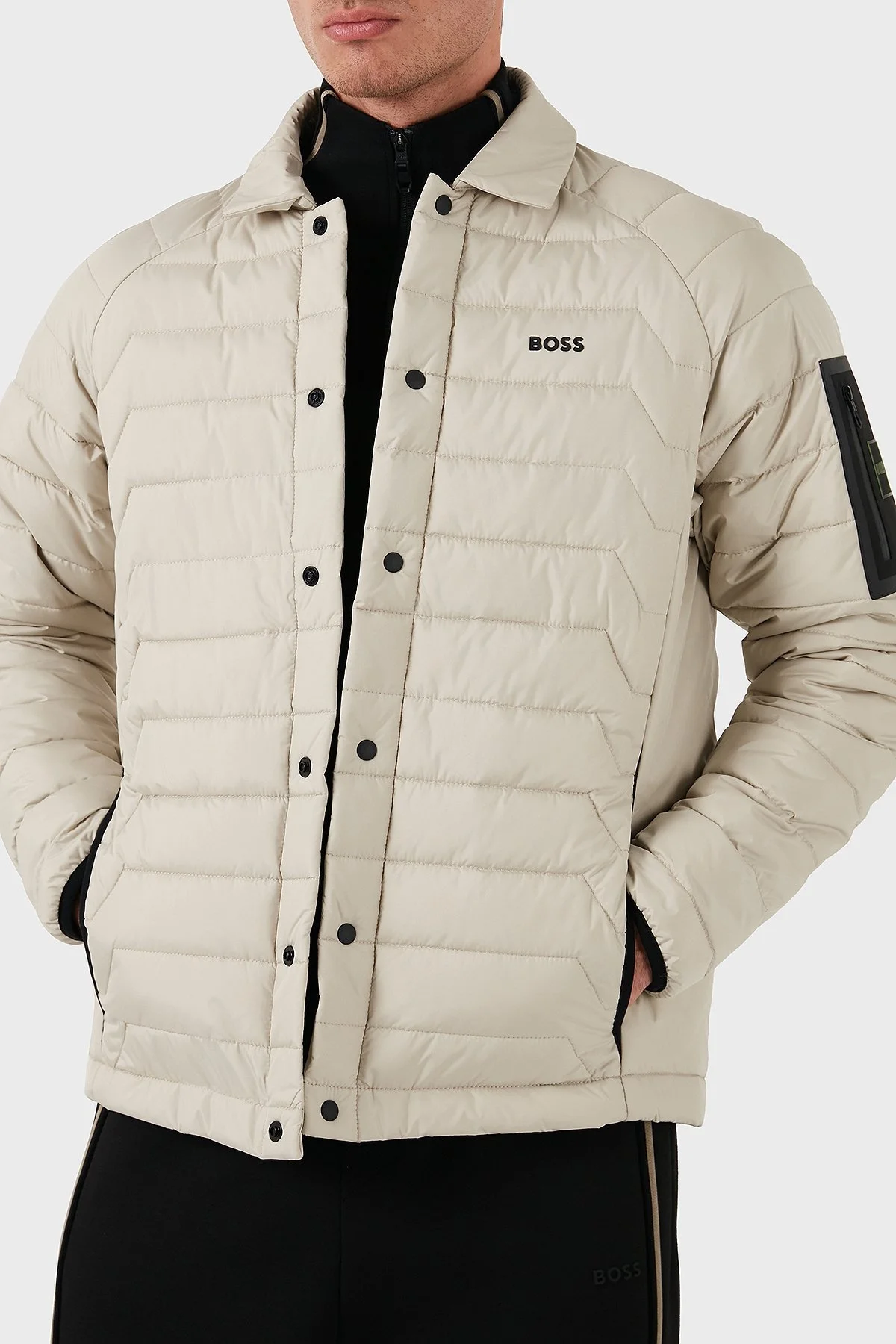 Boss Regular Fit Logolu Polo Yaka Erkek Mont 50527350 271 BEJ - 4