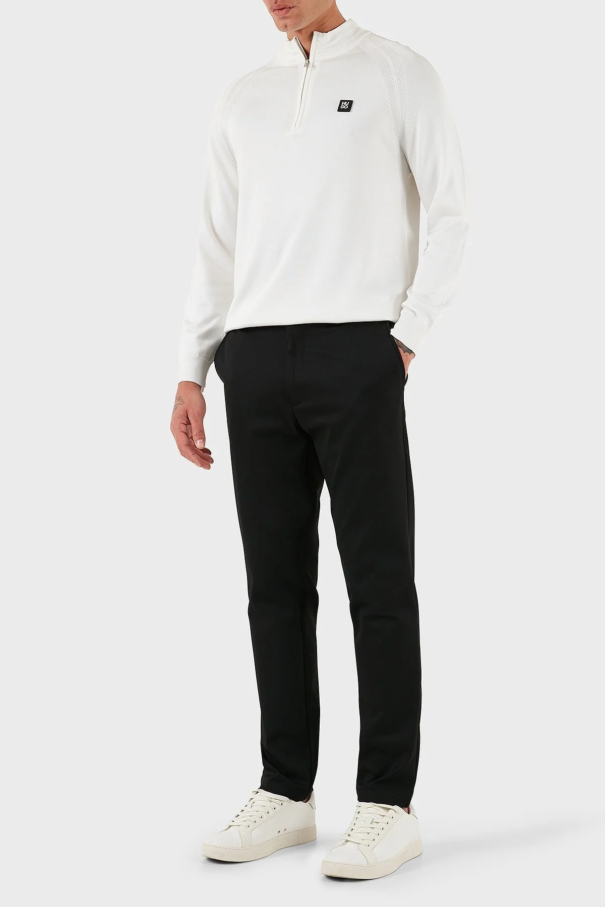 Boss Regular Fit Normal Bel Düz Paça Streç Saten Erkek Pantolon 50546890 001 SİYAH - 2