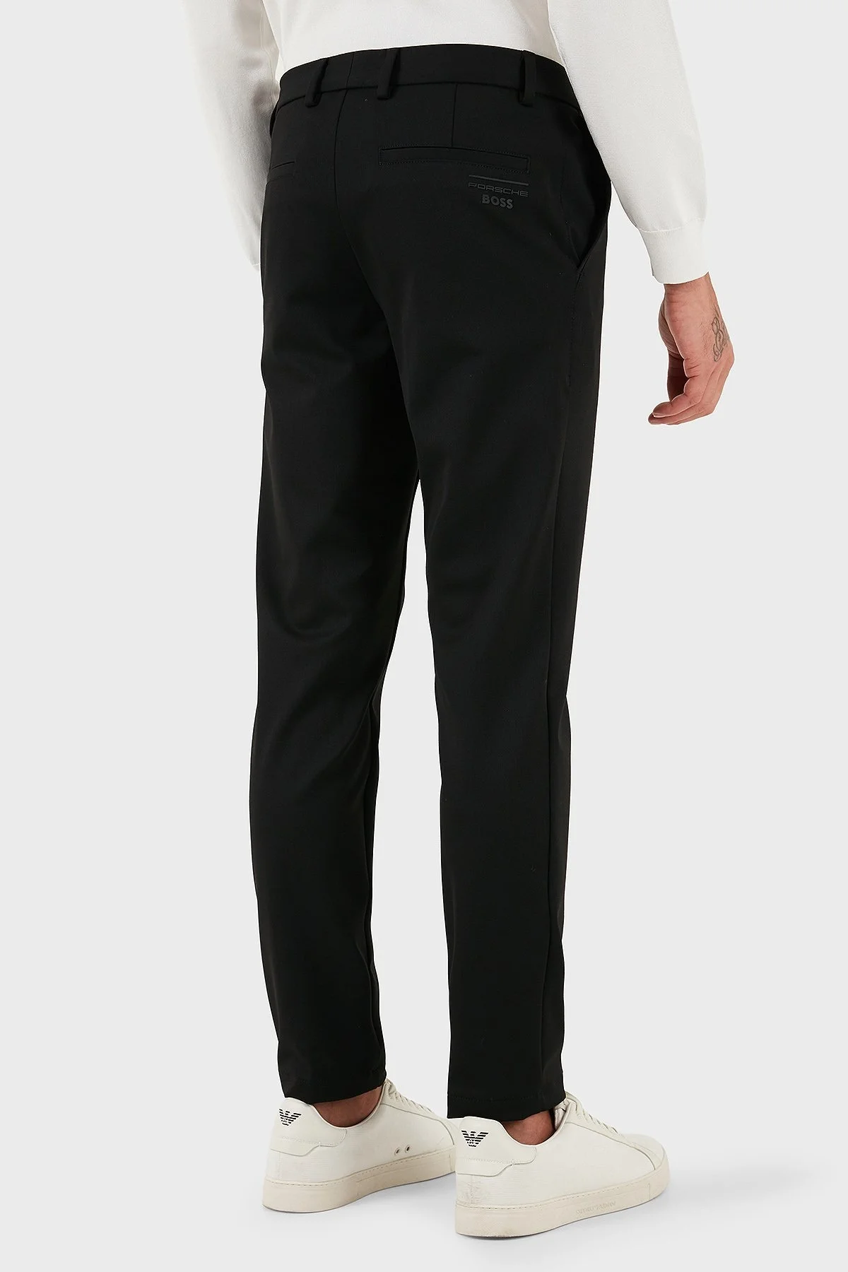 Boss Regular Fit Normal Bel Düz Paça Streç Saten Erkek Pantolon 50546890 001 SİYAH - 3