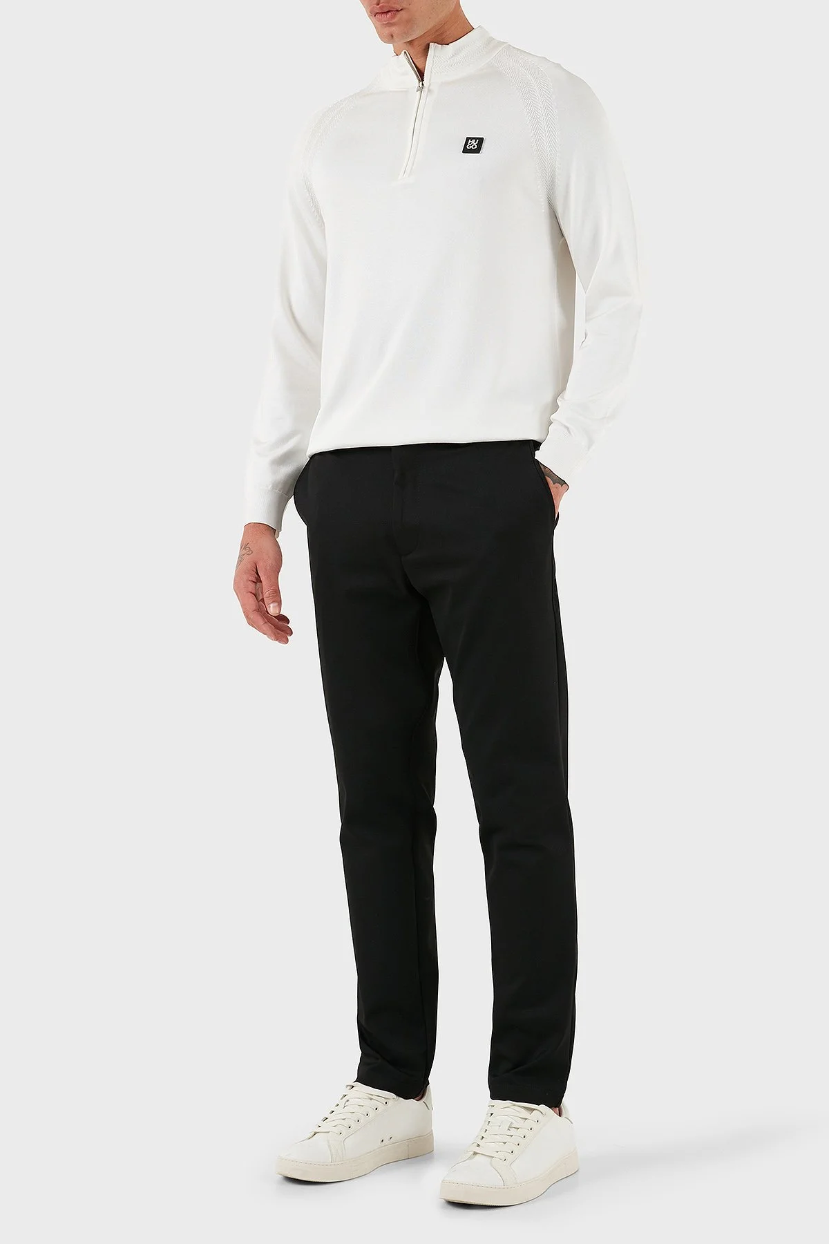 Boss Regular Fit Normal Bel Düz Paça Streç Saten Erkek Pantolon 50546890 001 SİYAH - 2