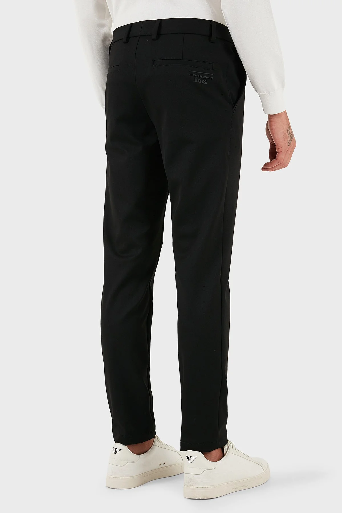 Boss Regular Fit Normal Bel Düz Paça Streç Saten Erkek Pantolon 50546890 001 SİYAH - 3