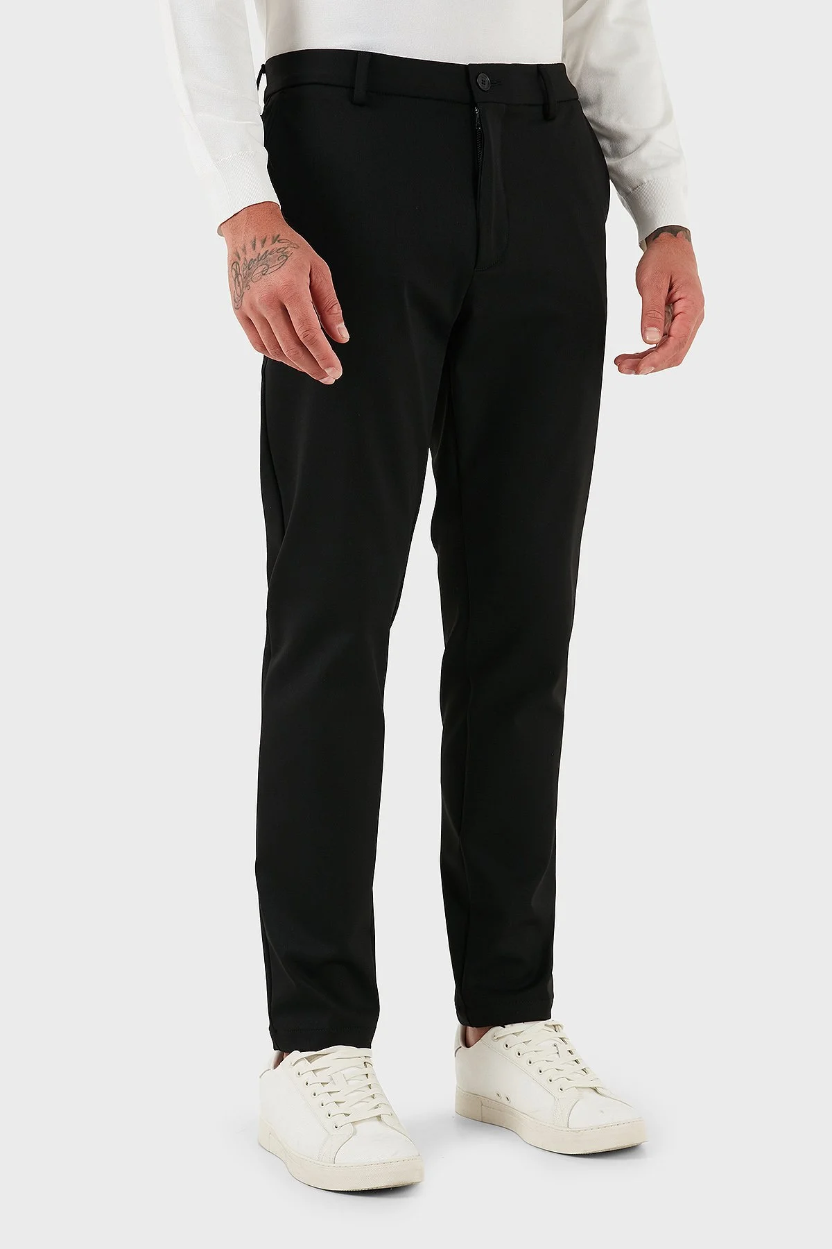 Boss Regular Fit Normal Bel Düz Paça Streç Saten Erkek Pantolon 50546890 001 SİYAH - 6