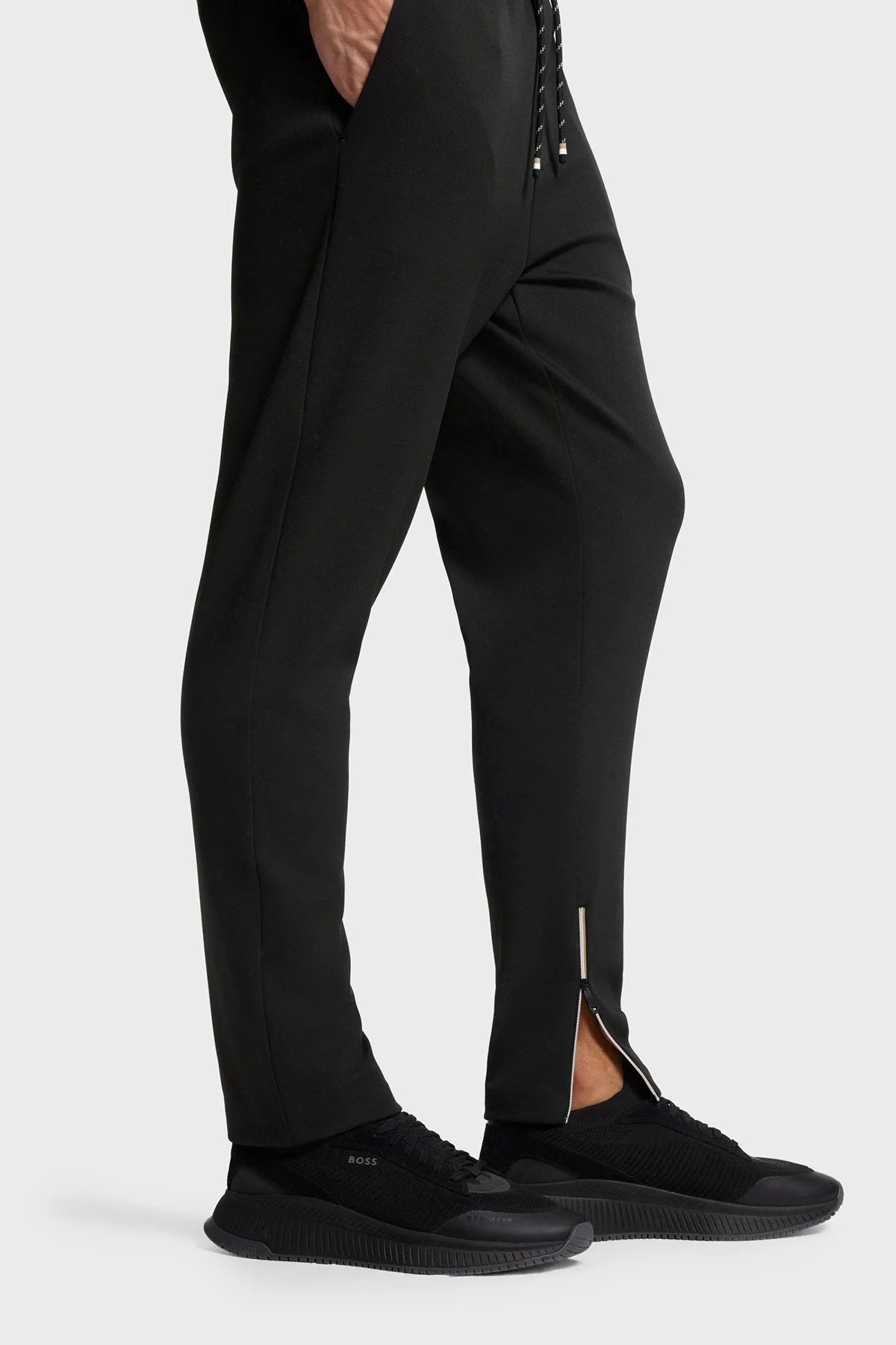 Boss Regular Fit Normal Bel Fermuar Detaylı Paça Jogger Erkek Pantolon 50554379 001 SİYAH - 4