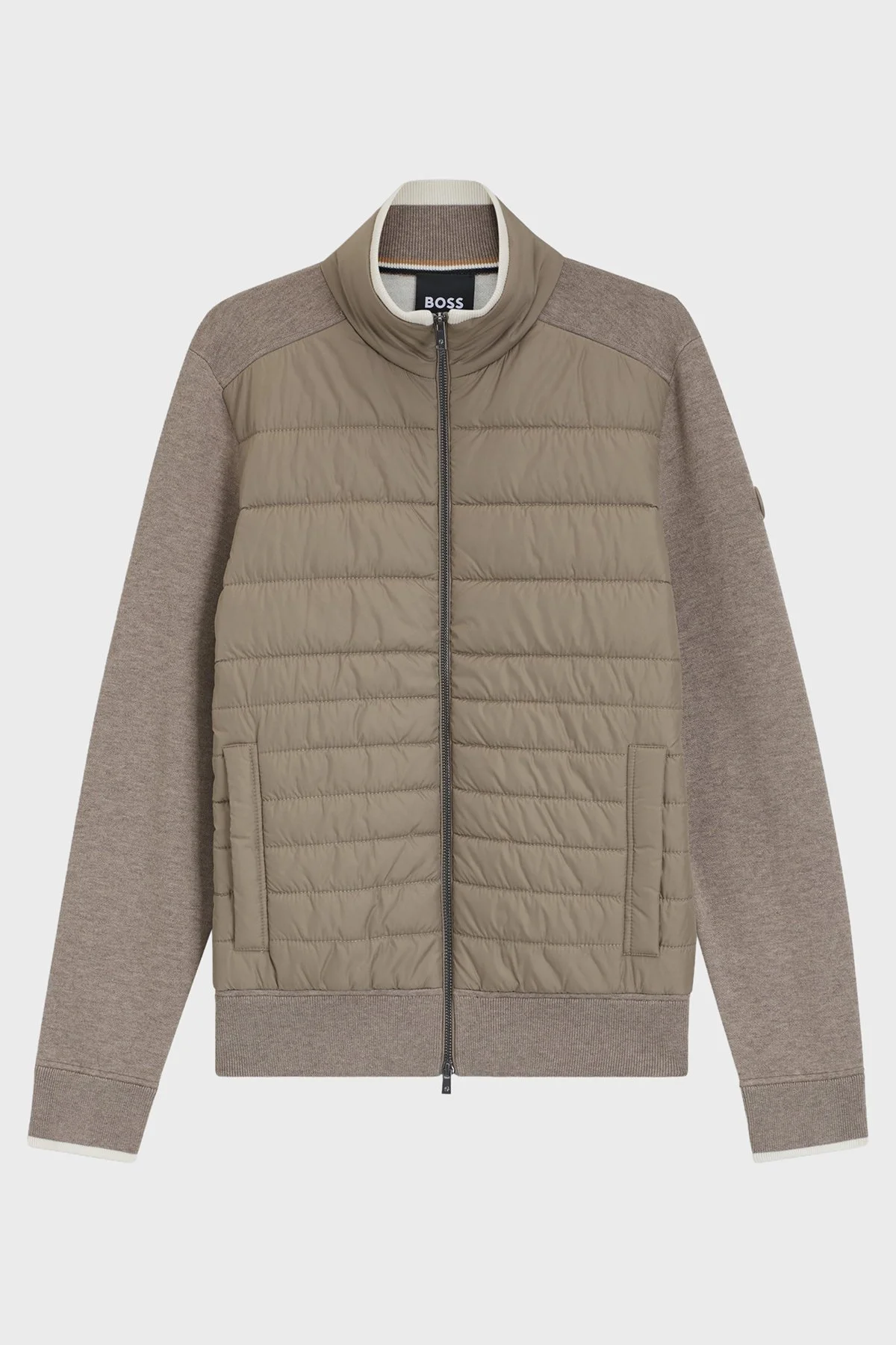 Boss Regular Fit Pamuk Ve Yün Karışımlı Dik Yaka Erkek Ceket 50570636 240 Taba - 4