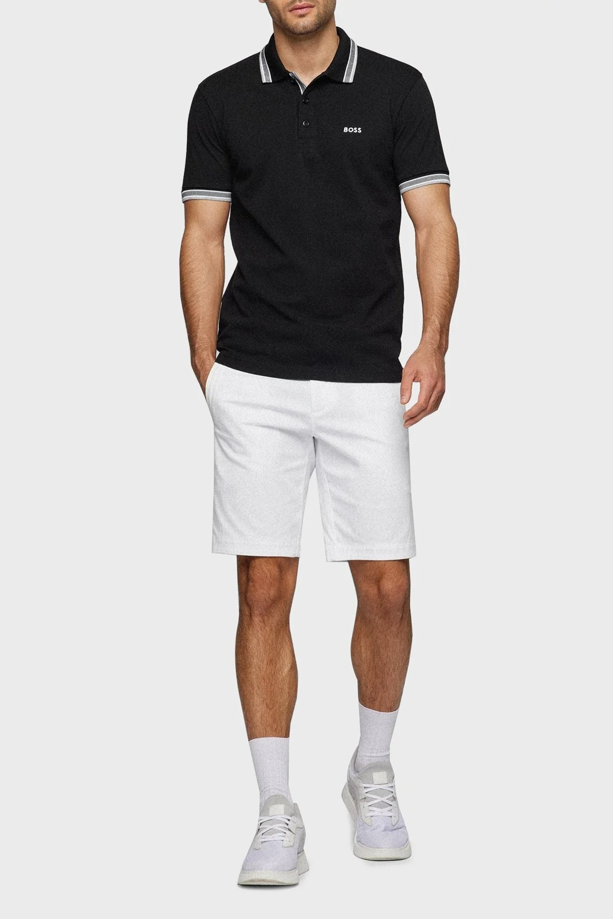 Boss Pamuklu Regular Fit Erkek Polo Yaka T Shirt 50469055 001 SİYAH - 3