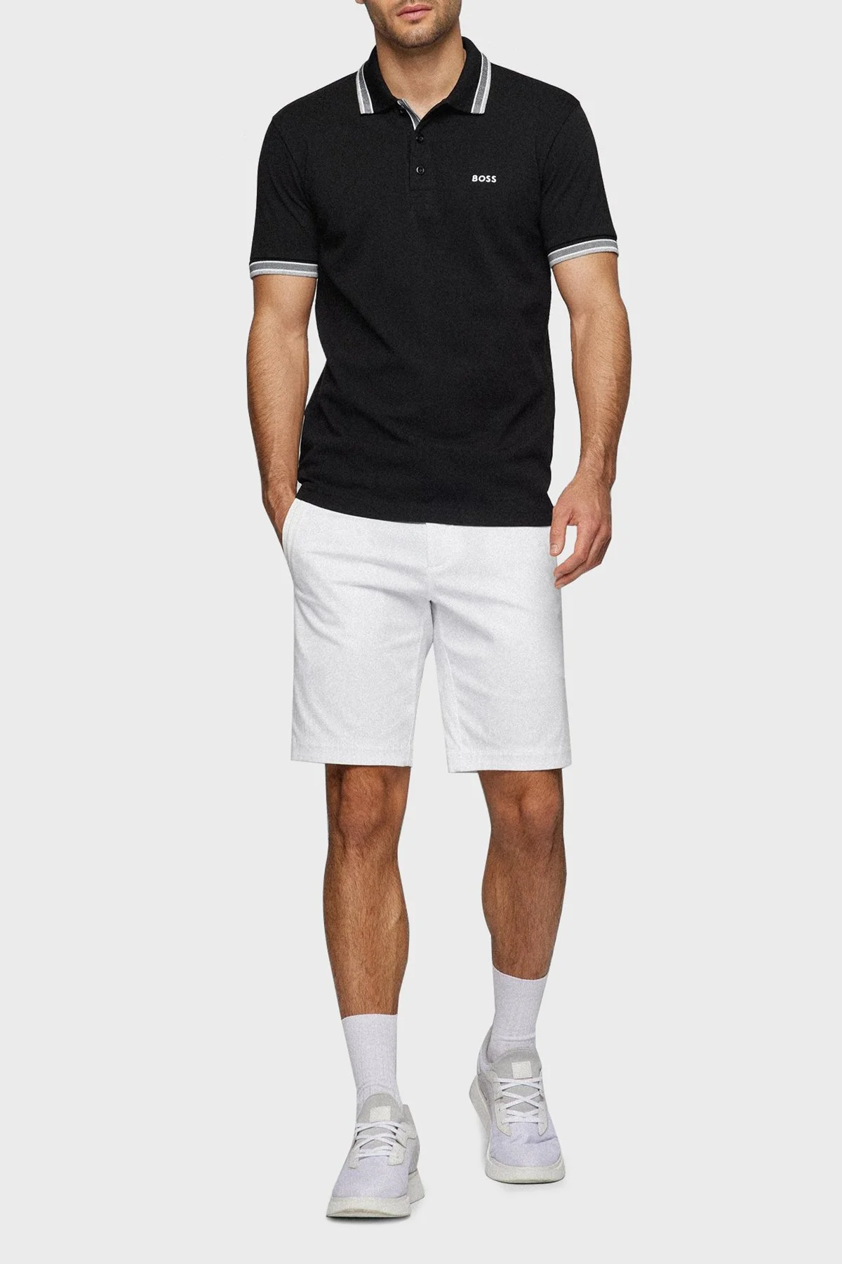 Boss Pamuklu Regular Fit Erkek Polo Yaka T Shirt 50469055 001 SİYAH - 3