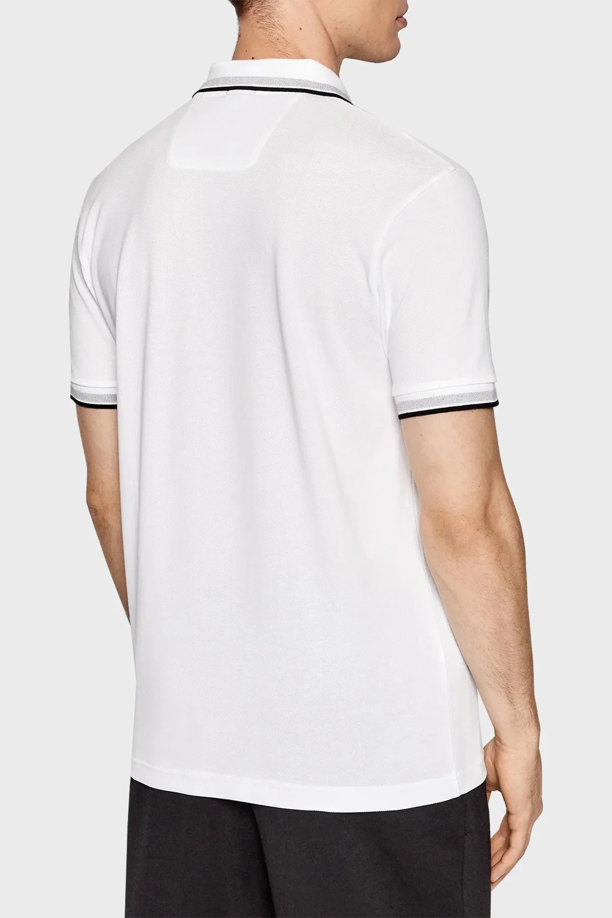 Boss Pamuklu Regular Fit Erkek Polo Yaka T Shirt 50469055 100 BEYAZ - 4