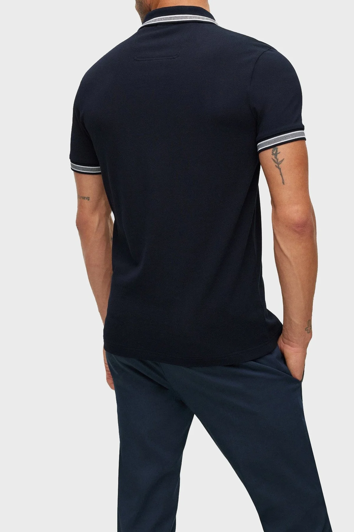 Boss Pamuklu Regular Fit Erkek Polo Yaka T Shirt 50469055 402 LACİVERT - 2
