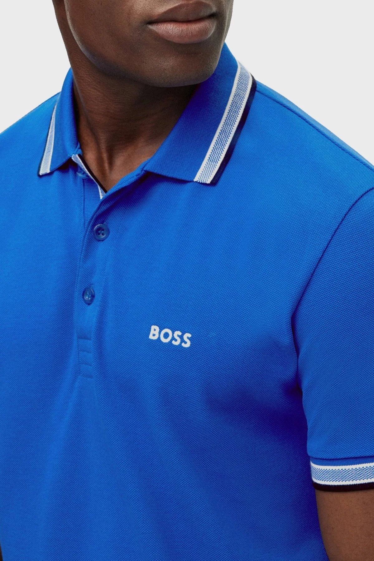 Boss Pamuklu Regular Fit Erkek Polo Yaka T Shirt 50469055 420 SAKS - 4