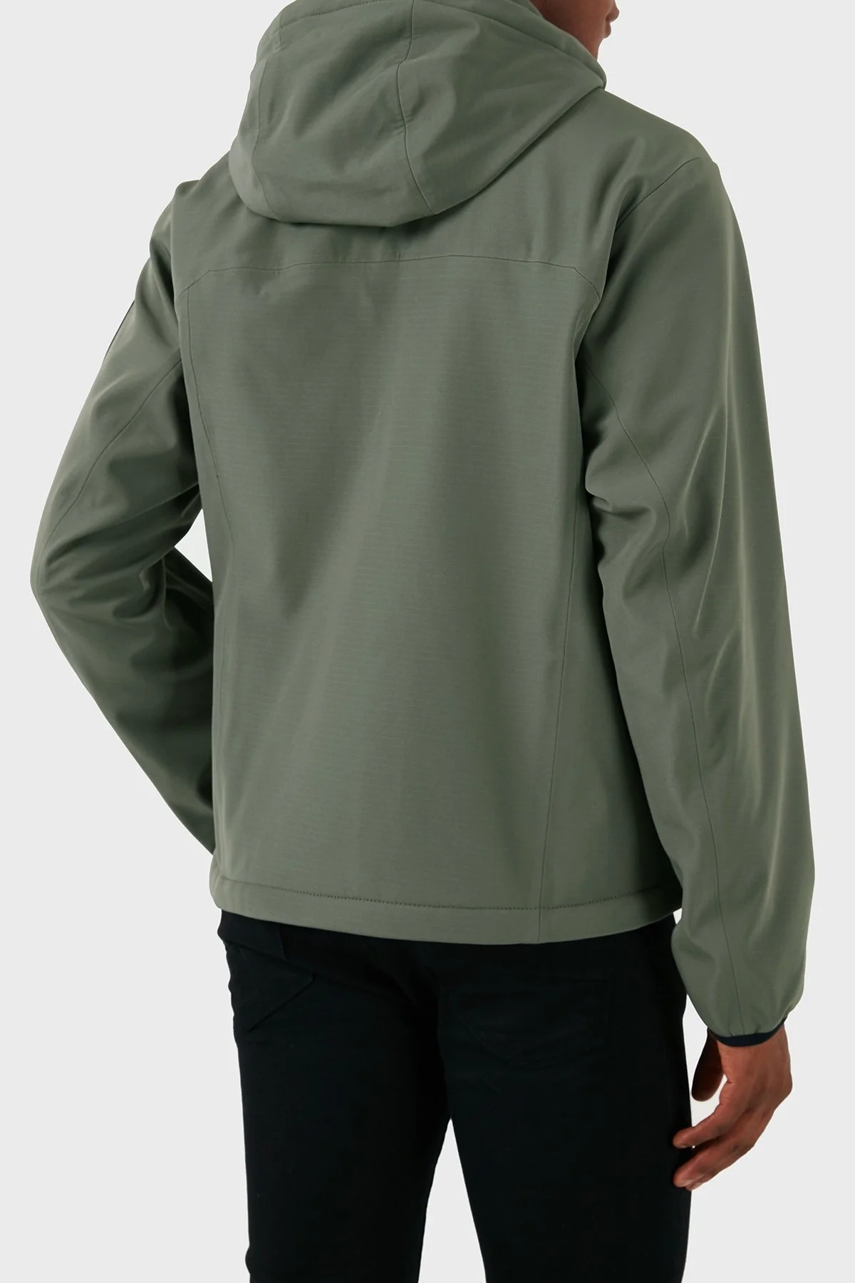 Boss Regular Fit Su Geçirmez Çıkarılabilir Kapüşonlu Soft Shel Erkek Mont 50515100 056 HAKİ - 3