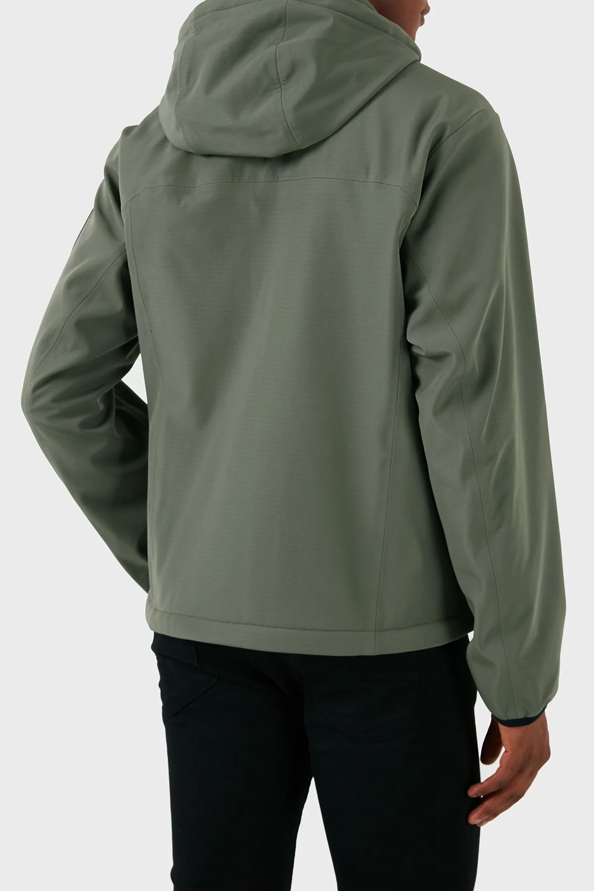 Boss Regular Fit Su Geçirmez Çıkarılabilir Kapüşonlu Soft Shel Erkek Mont 50515100 056 HAKİ - 3