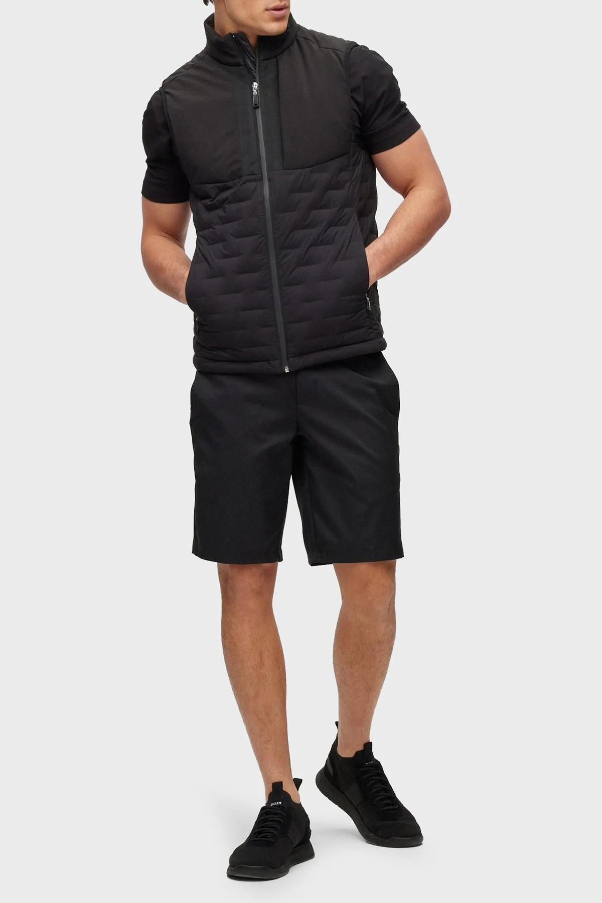 Boss Regular Fit Su Tutmaz Kuş Tüyü Dolgulu Erkek Yelek 50491912 001 SİYAH - 3