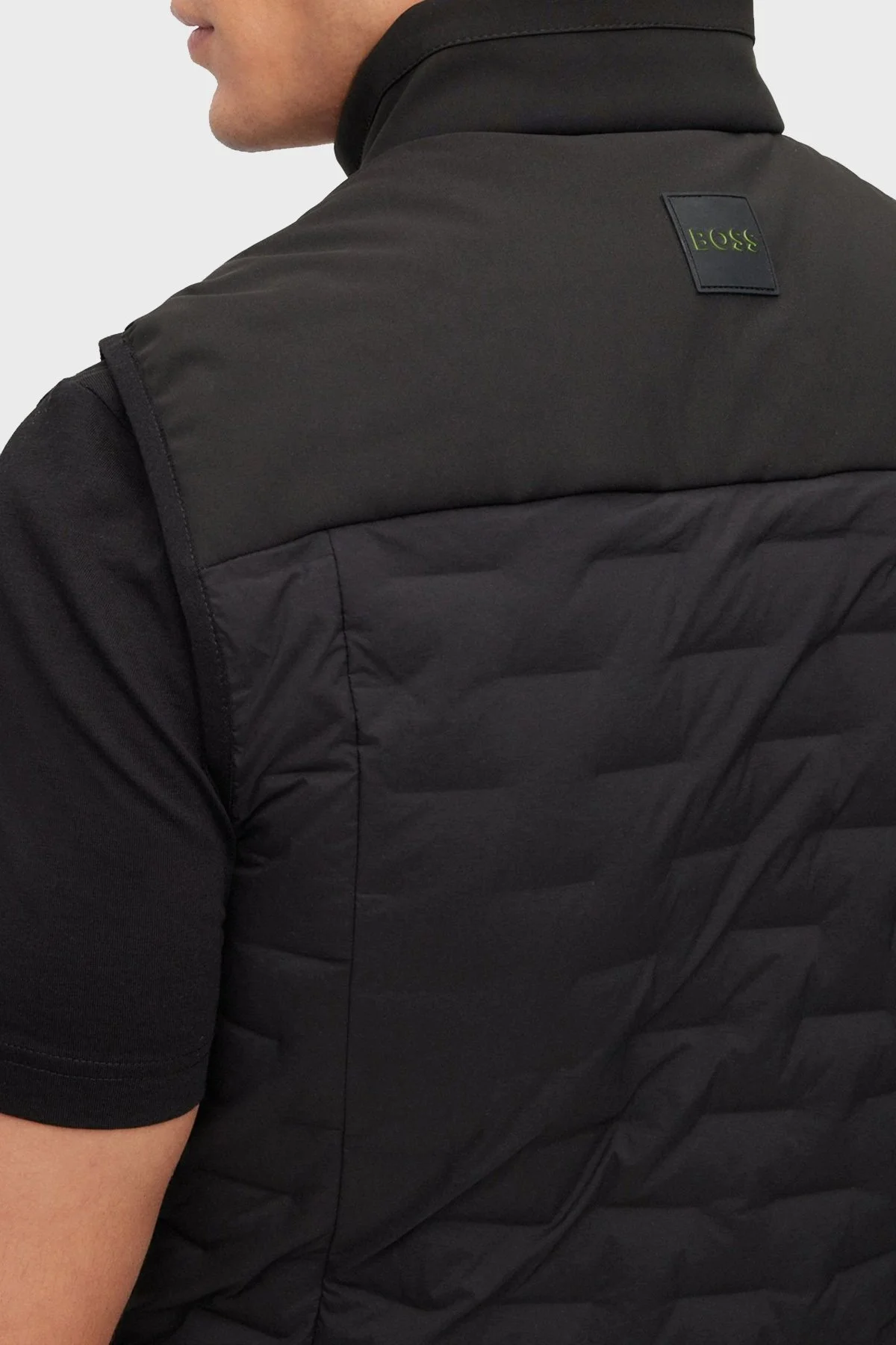 Boss Regular Fit Su Tutmaz Kuş Tüyü Dolgulu Erkek Yelek 50491912 001 SİYAH - 4